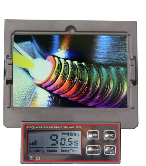 Weltek svejse-/slibevisir batteridrevet partikel-/kemisk filter