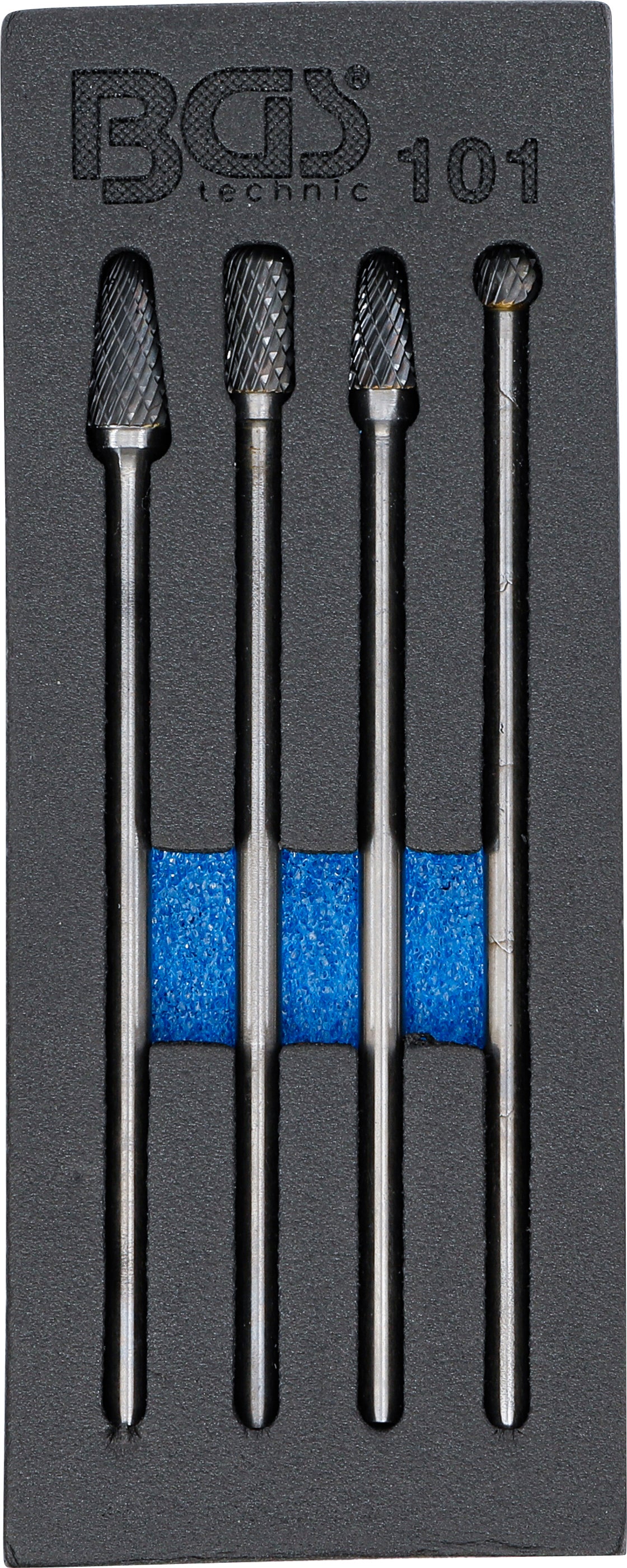 HSS-fræseværktøjssæt, ekstra langt | 4 dele