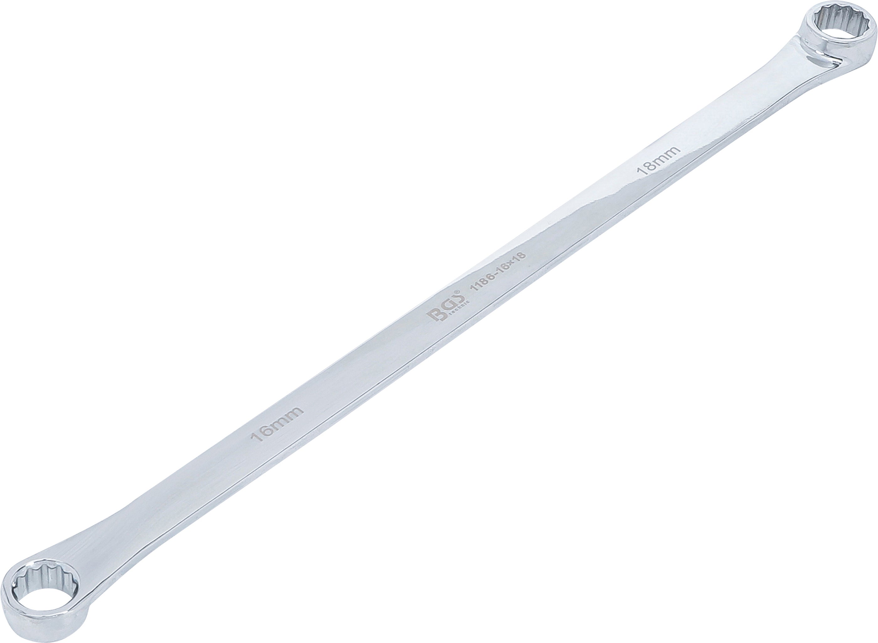 Dobbelt ringnøgle | ekstra lang | 16 x 18 mm