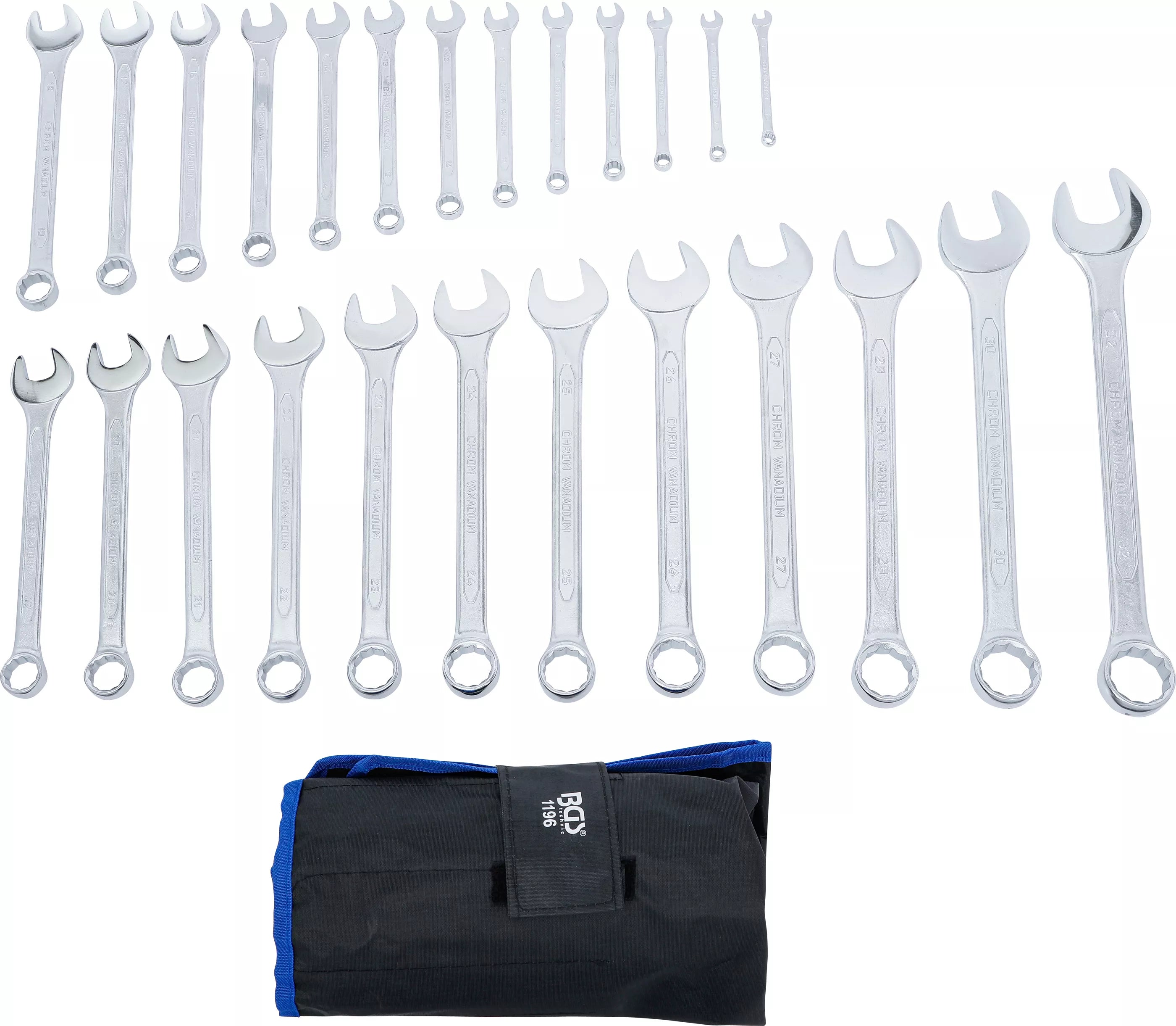 Ringgaffelnøglesæt | 6 - 32 mm | 25 dele