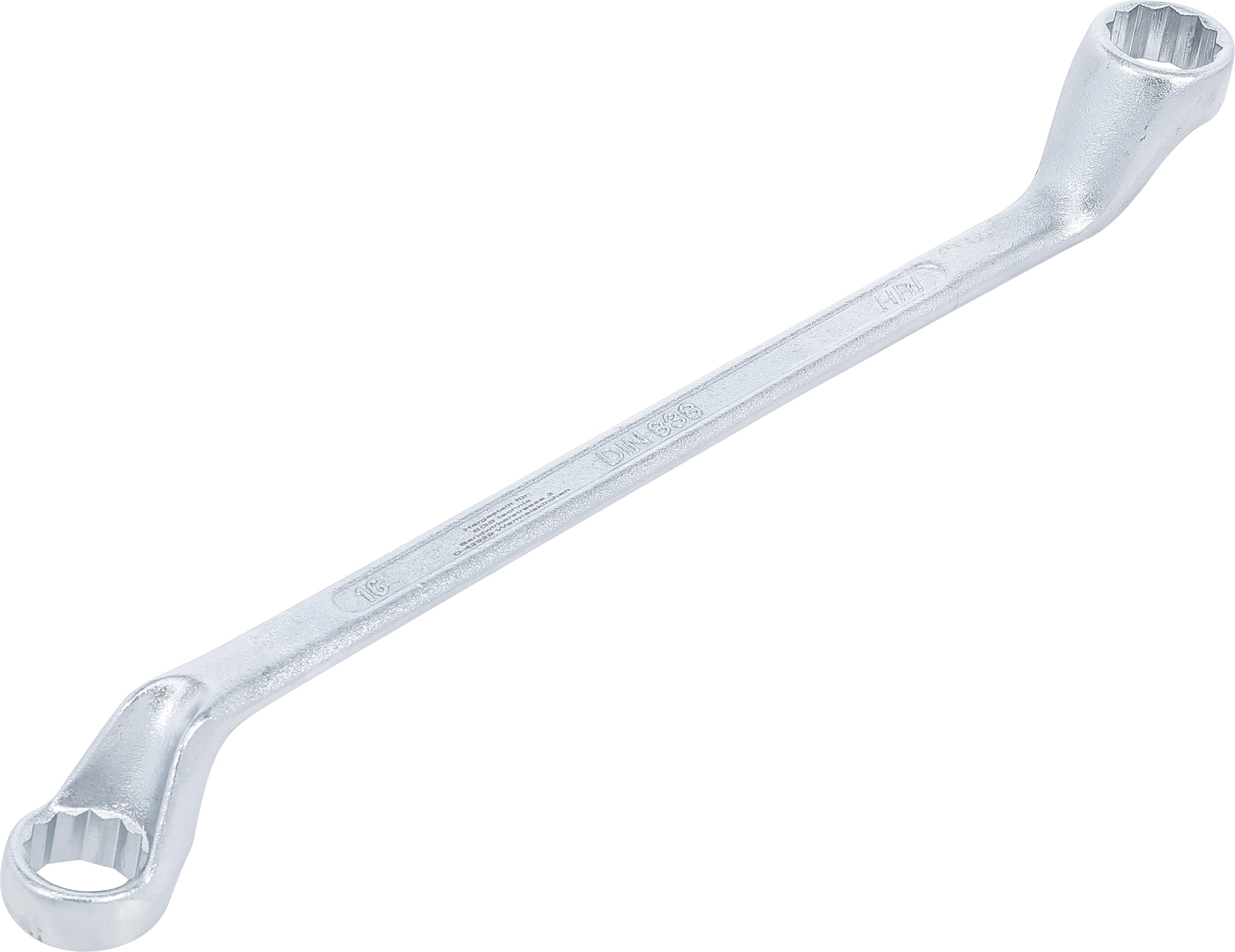 Dobbelt ringnøgle, bøjet | 16 x 17 mm