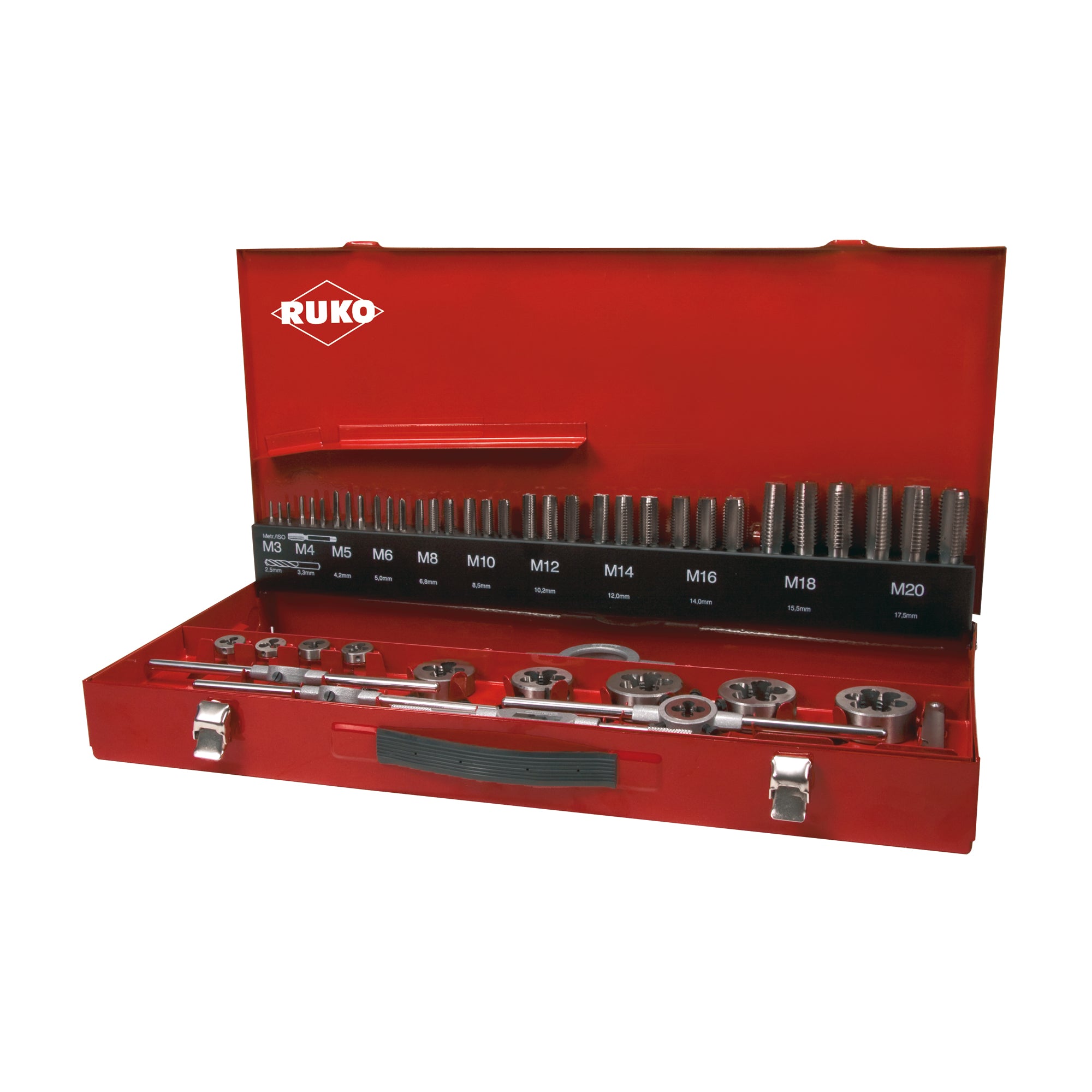 RUKO Gängsats M3-M20. 54 delar