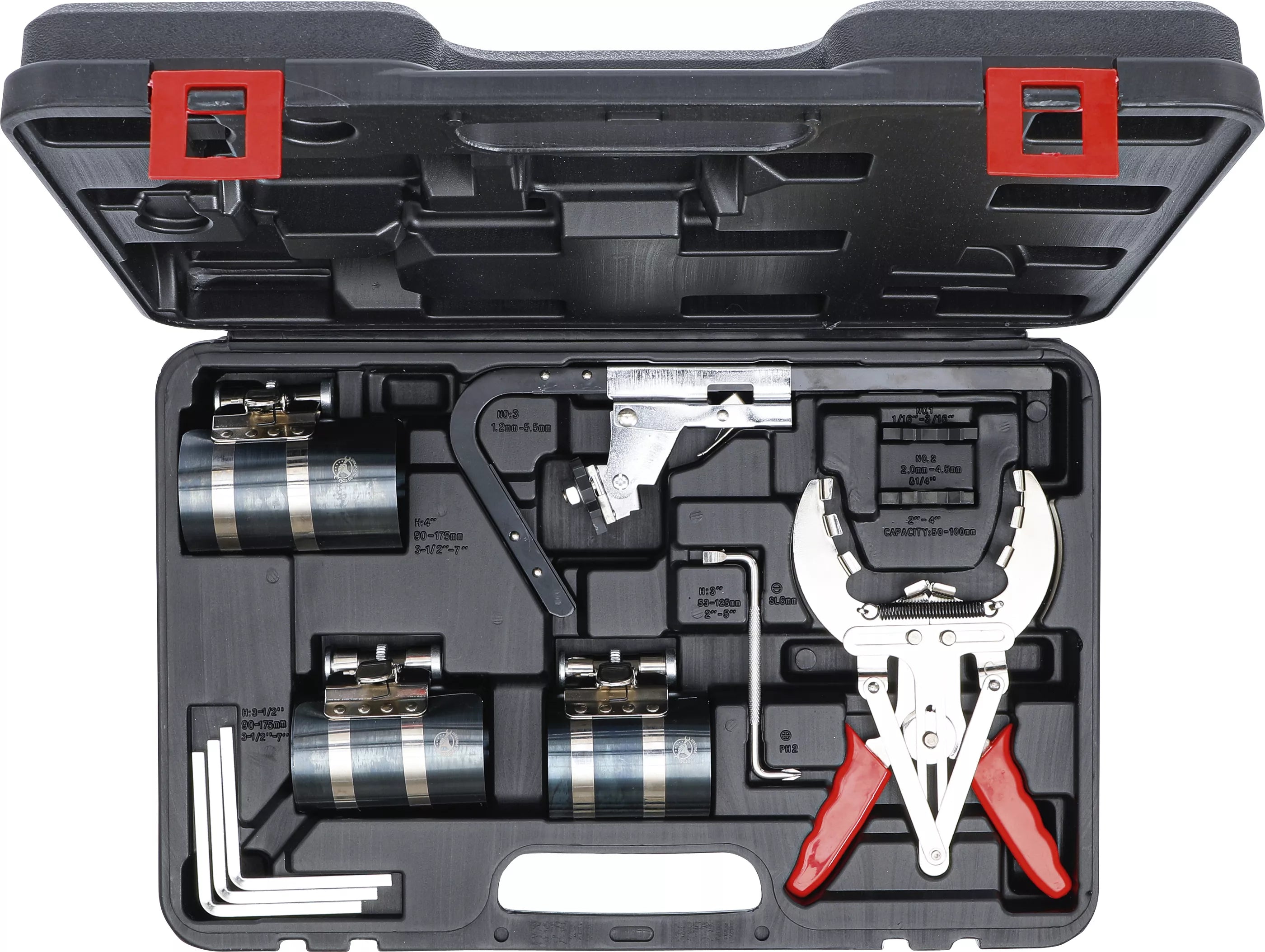 Kolvring-Spännband-sats