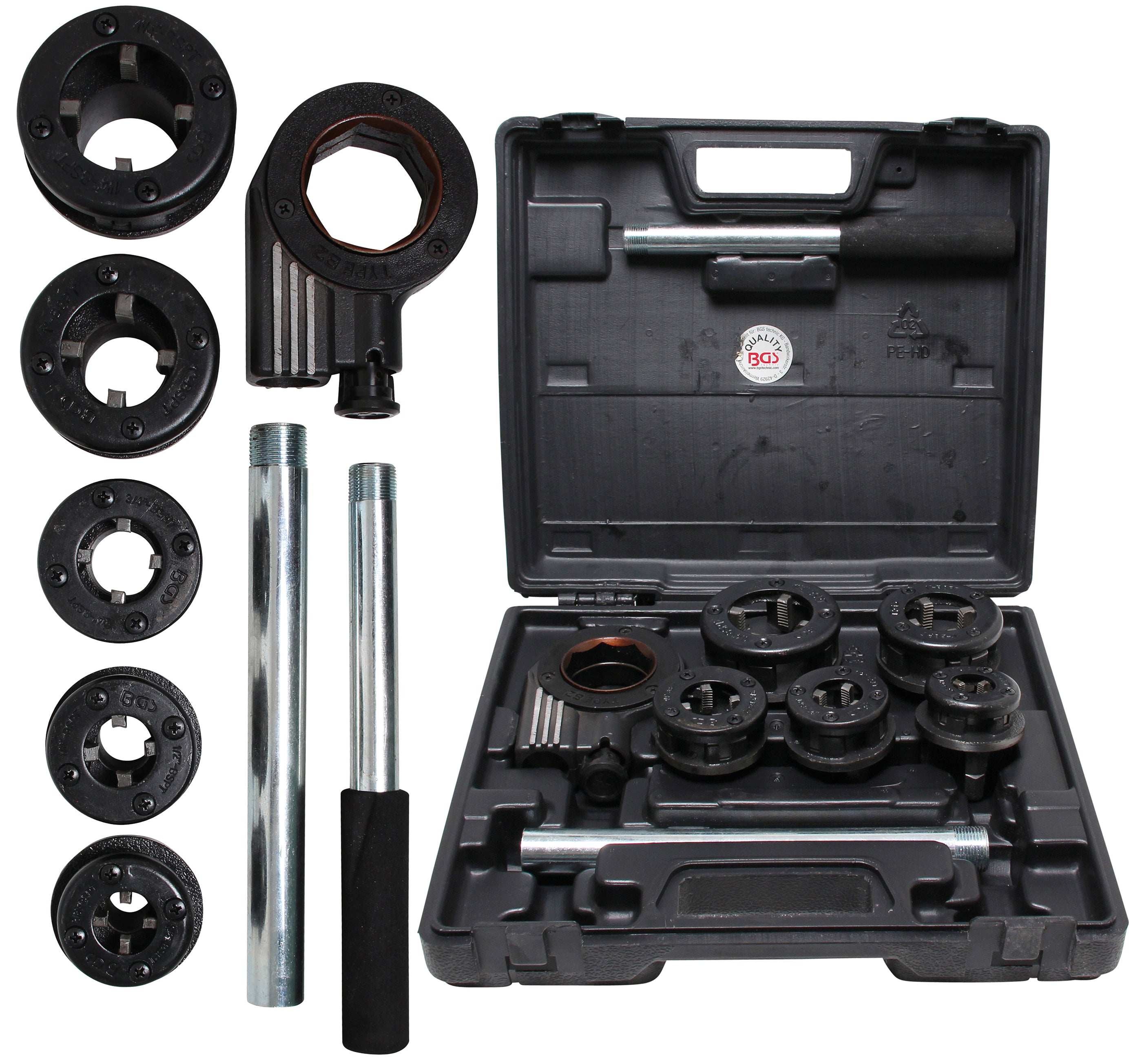 Gängkloppa-sats | 3/8" - 1.1/4" | 7 delar