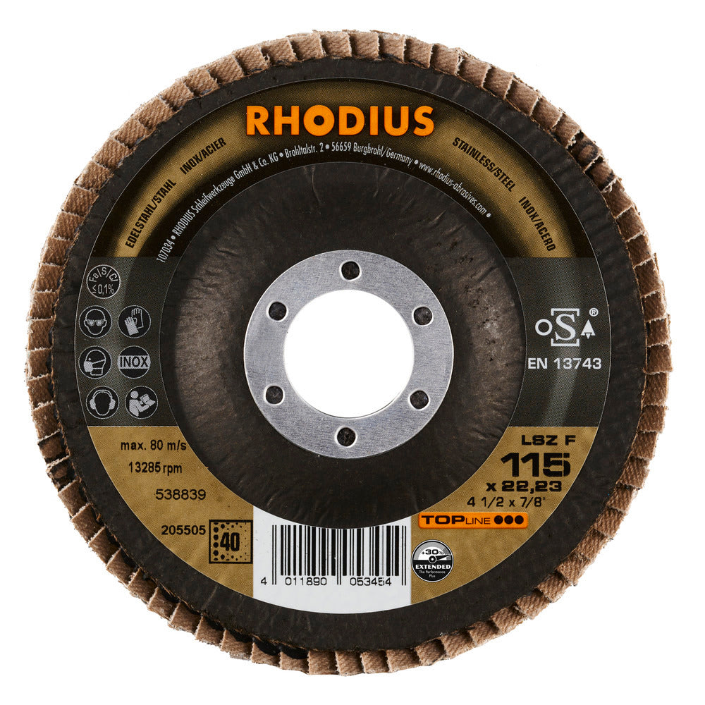 RHODIUS LSZF 115x22,23 K40 (10 stk.)
