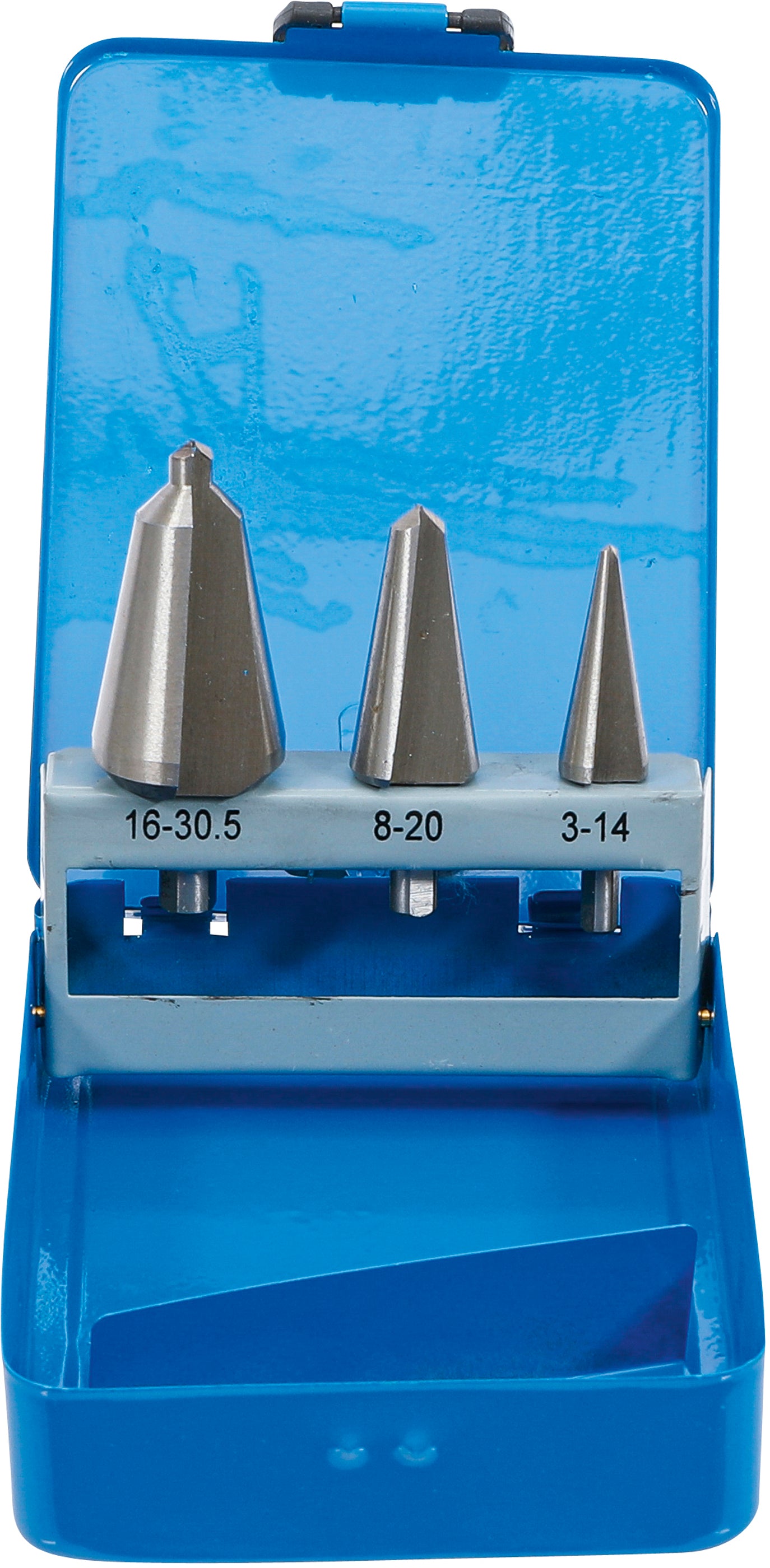 Plåtskalborr-sats | HSS | 3 storlekar | 3 delar