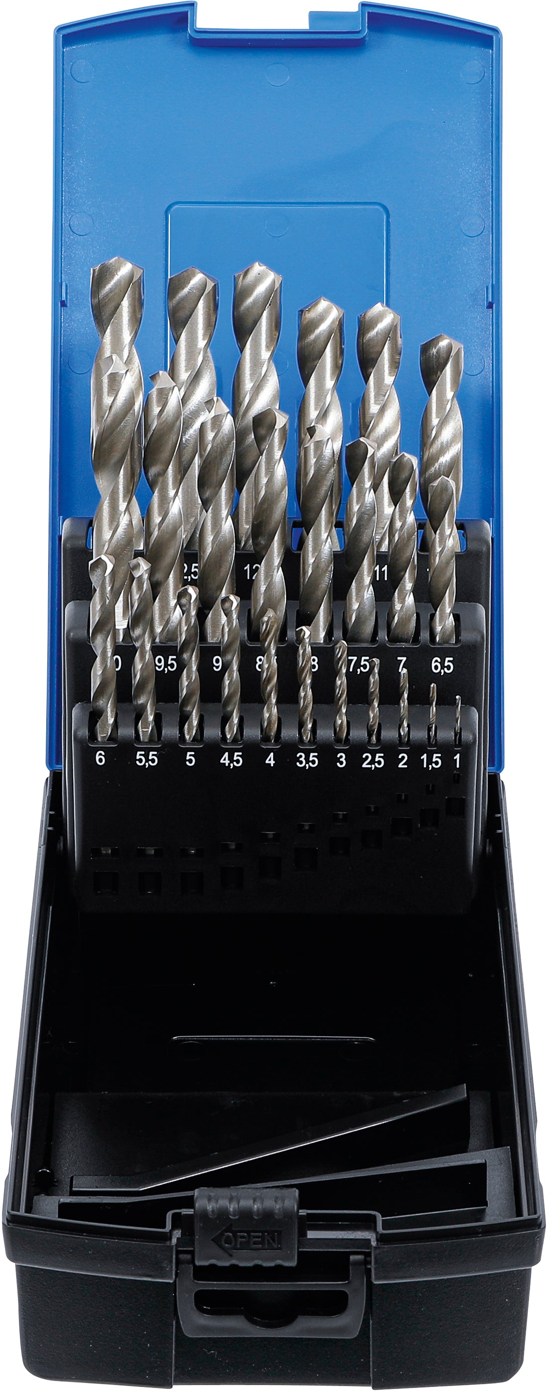 Spiralborr-sats | HSS | 1 - 13 mm | 25 delar