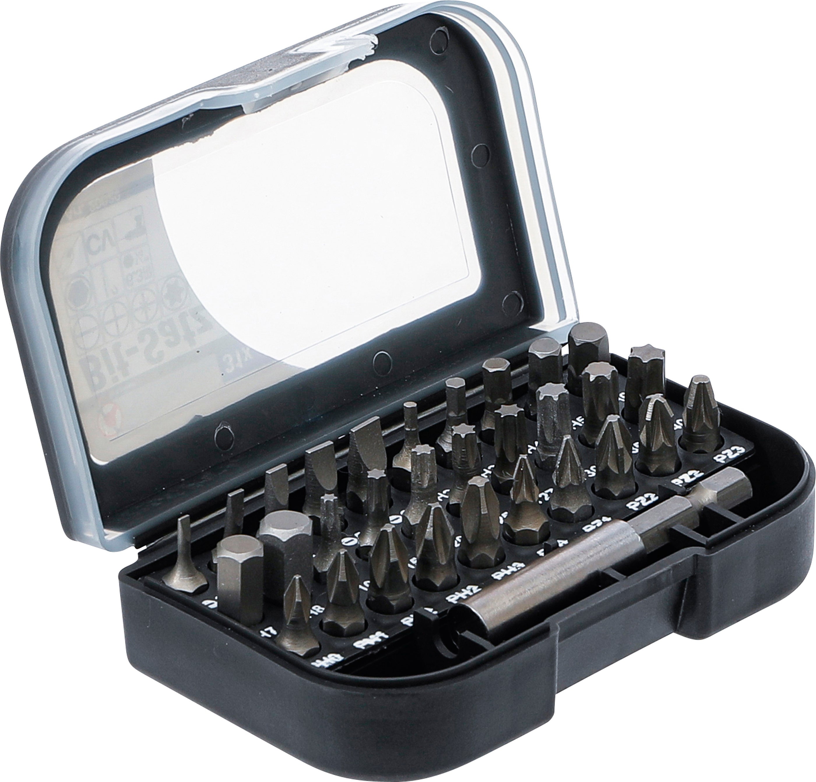 Bitsæt | Udvendig sekskant 6,3 mm (1/4") | 31 dele