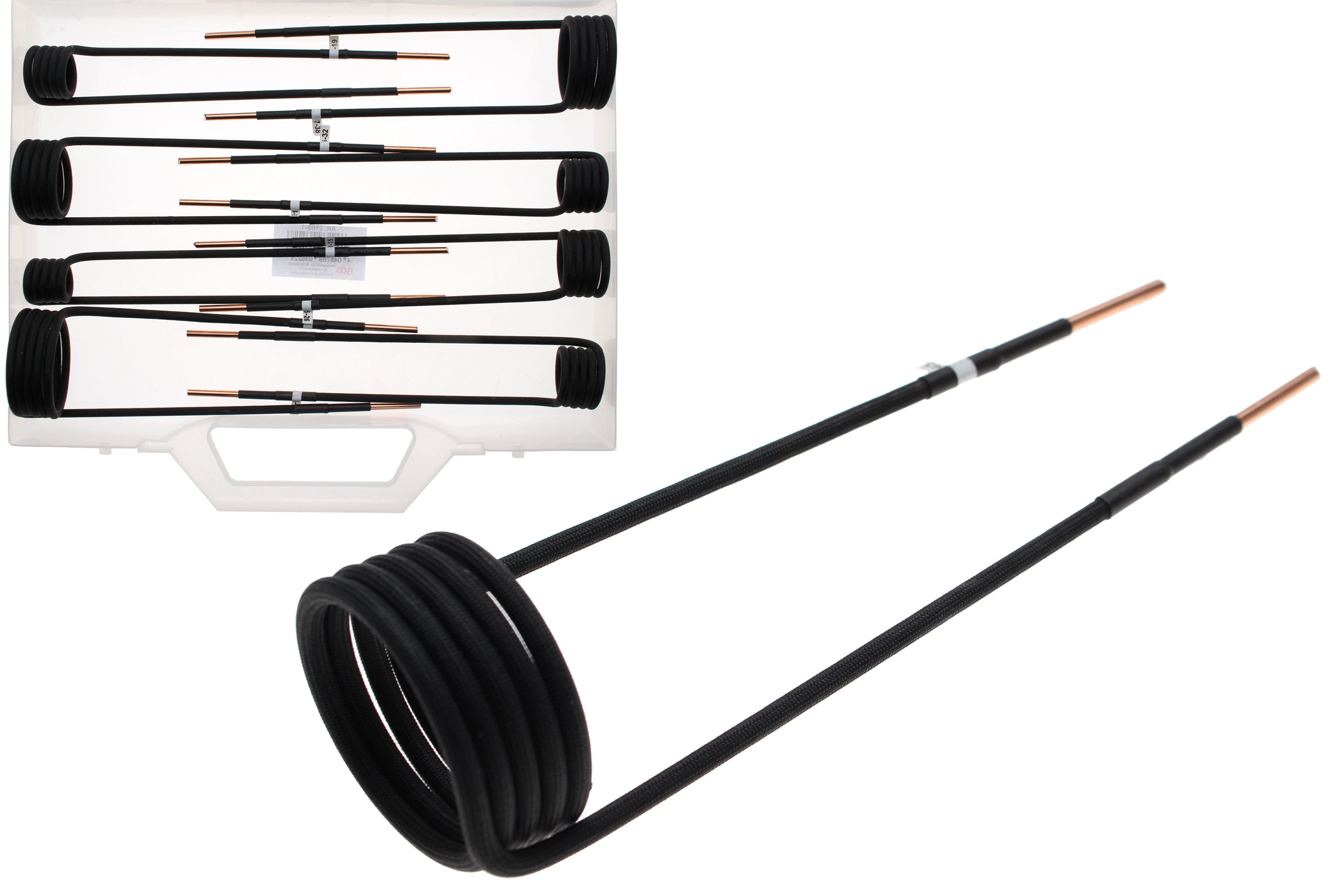 Induktionsspolesæt til induktionsvarmere | 90° vinklet | til BGS 2169, 3390, 3391 | 8 dele