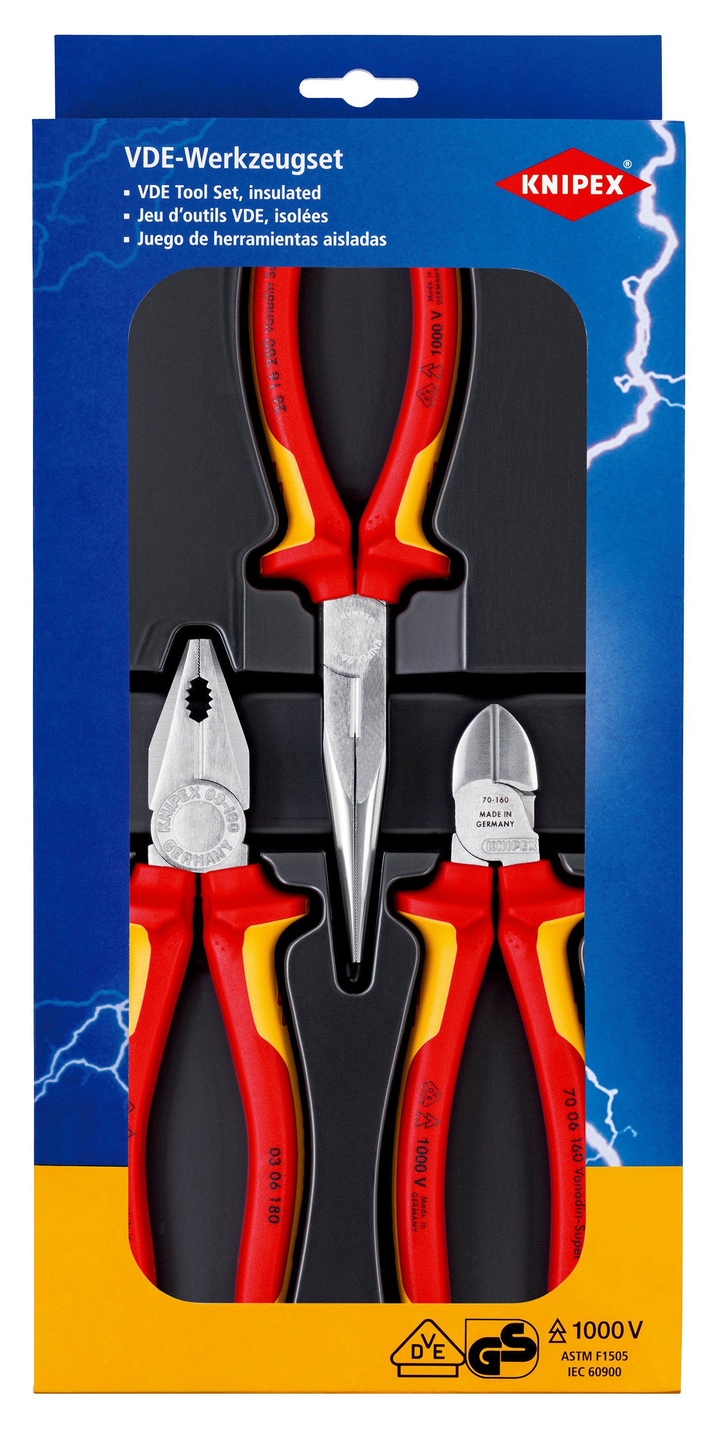 KNIPEX tangsæt 1000V