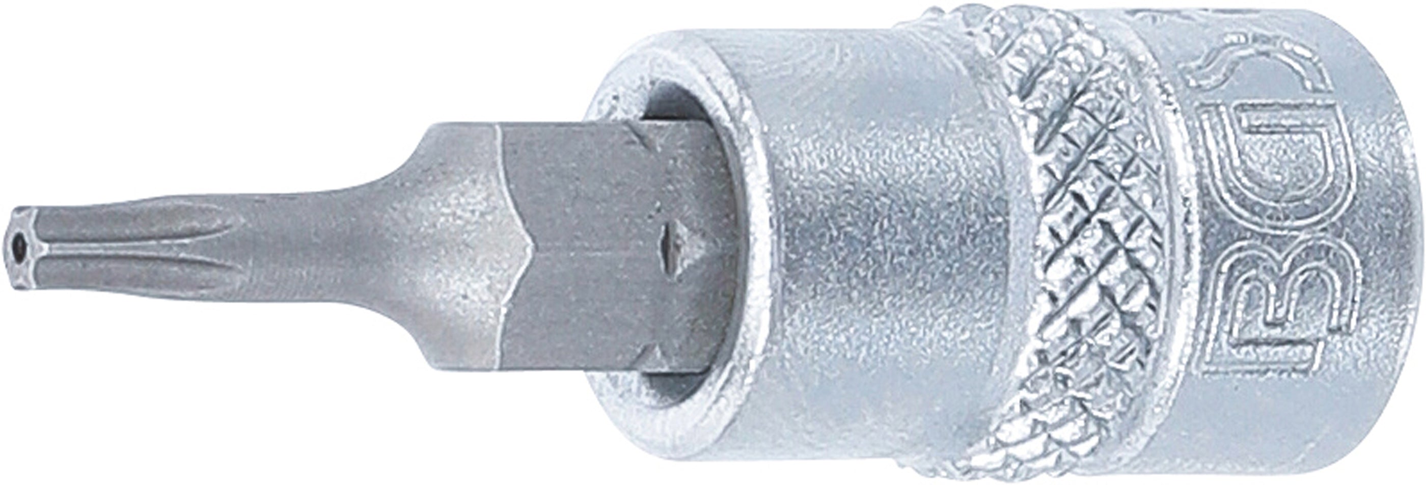 Bitindsats | 6,3 mm (1/4") | T-profil (til Torx) med T9-boring
