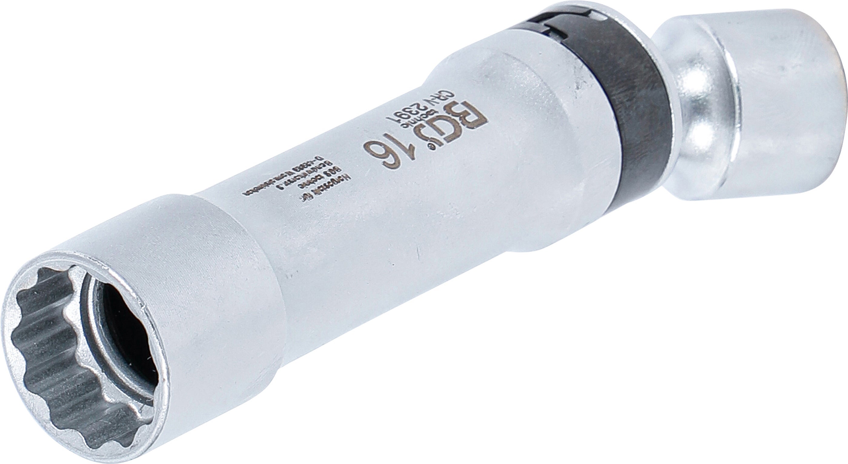 Tändstift-Länkinsats tolvkant med hållarfjäder | 10 mm (3/8") | 16 mm