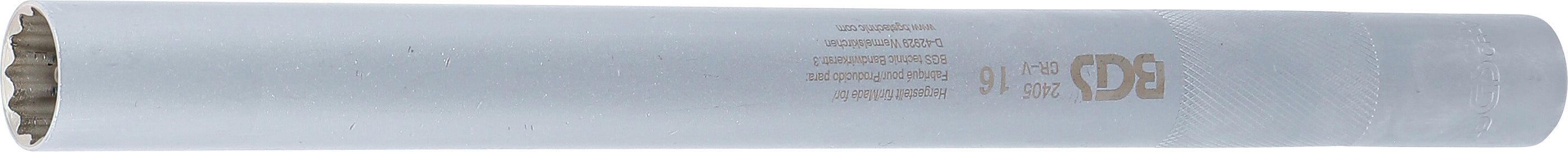 Tändstift-Insats Tolvkant, extra lång | 10 mm (3/8") | 16 mm