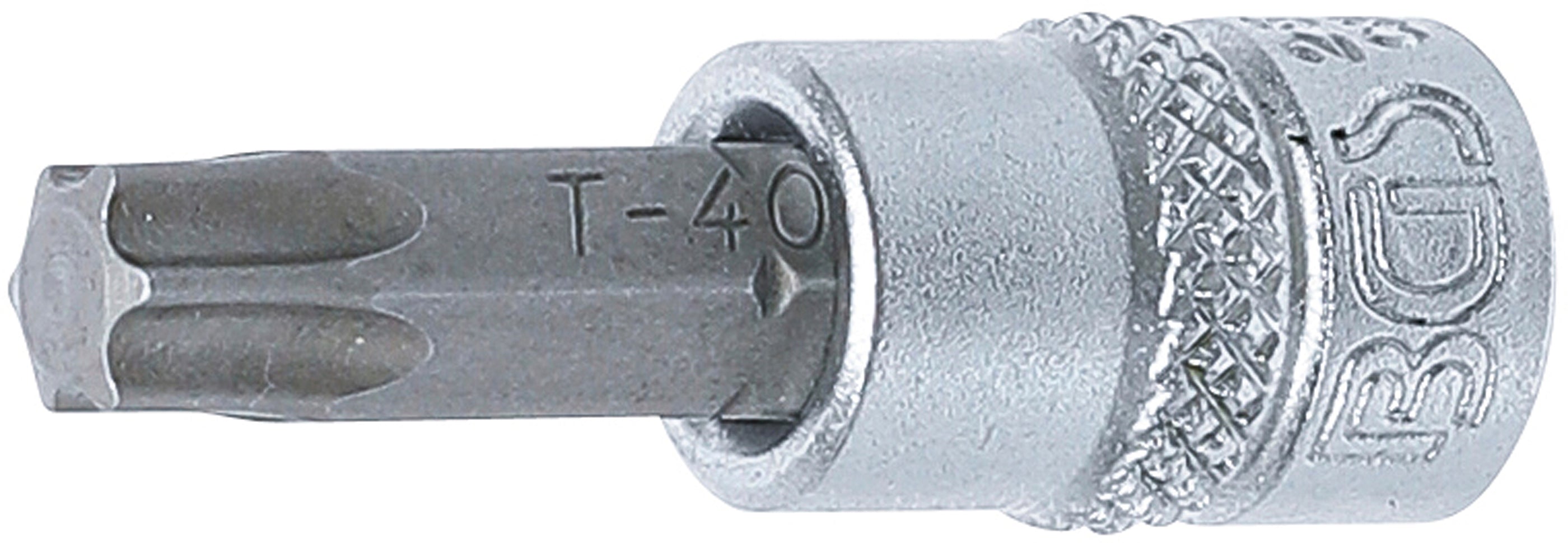 Bitindsats | 6,3 mm (1/4") | T-profil (til Torx) T40