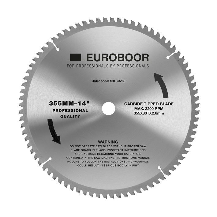 EUROBOOR Savklinge HM Ø355x25,4mm 80T