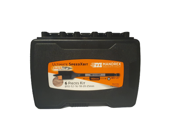 MANDREX Træboresæt 152 mm (6 dele)