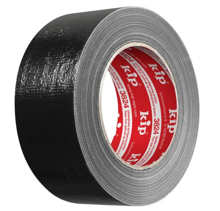 Stoftape Professionel Sort 50mm x 50m (24 stk/pakke)