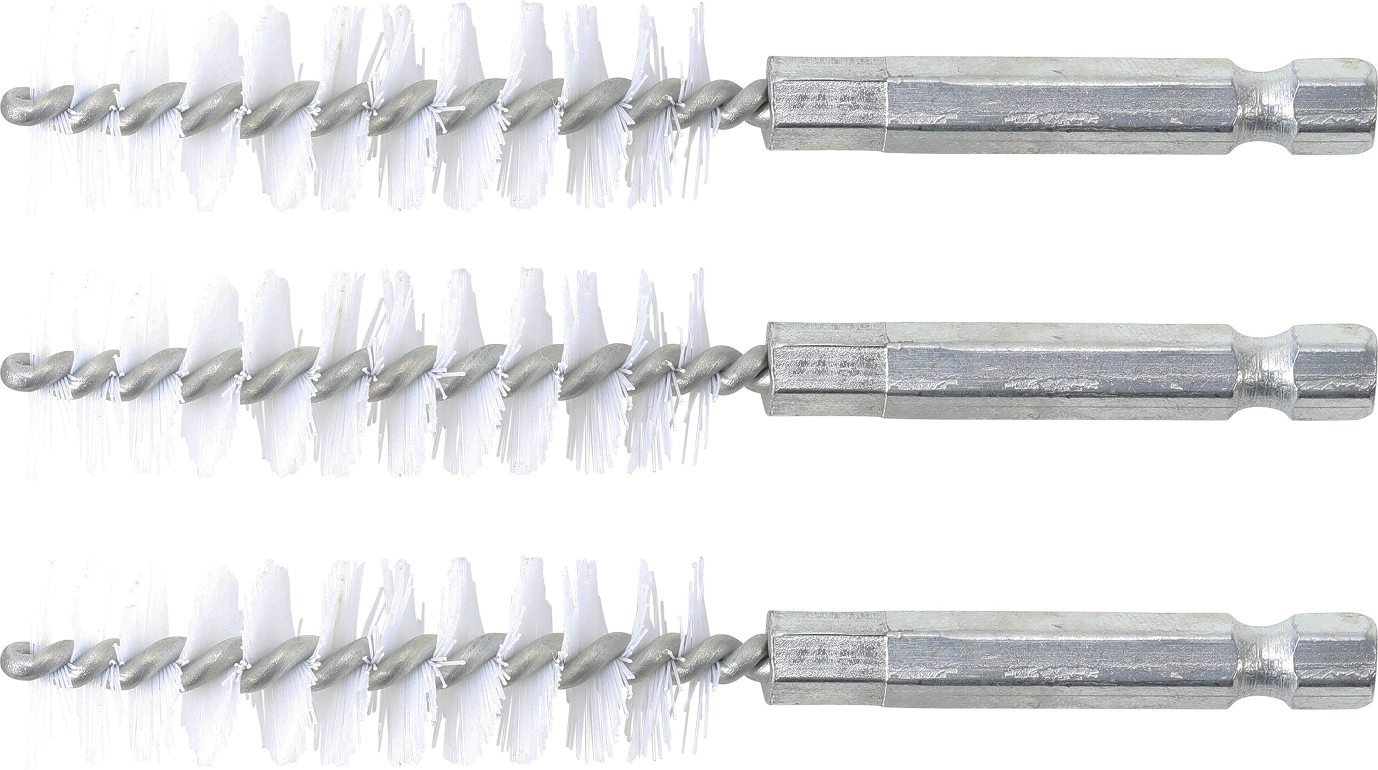 Nylonbørste | 15 mm | 6,3 mm (1/4") | 3 dele