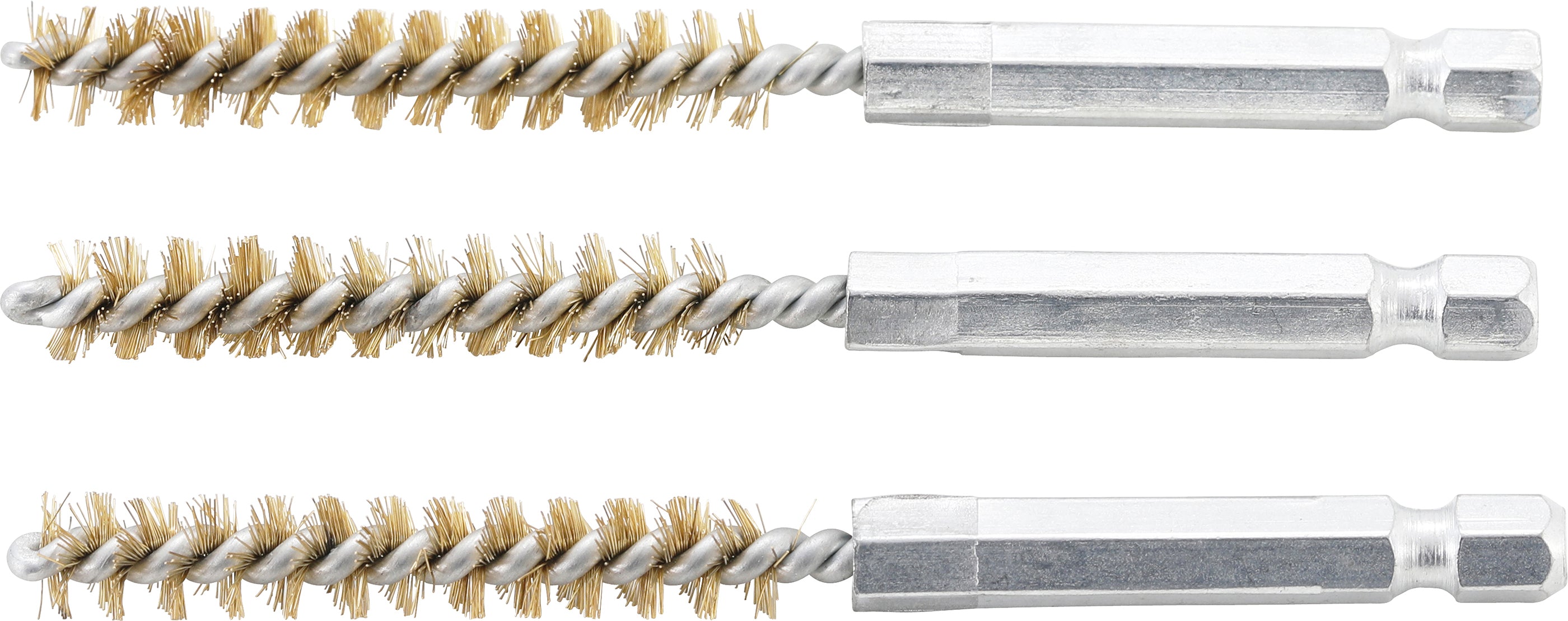 Mässingsborste | 8 mm | 6,3 mm (1/4") | 3-delig