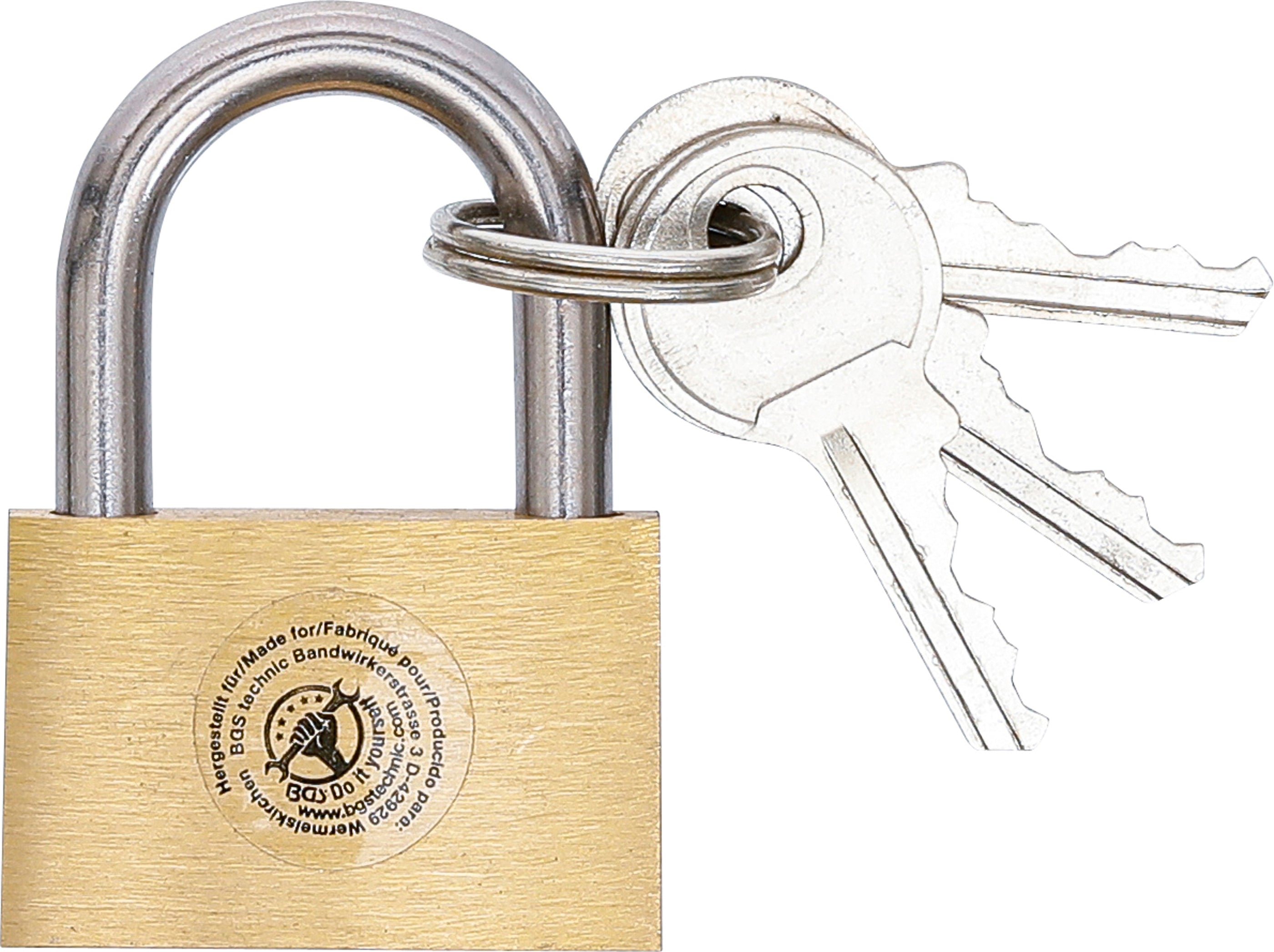 Messinghængelås | 30 mm