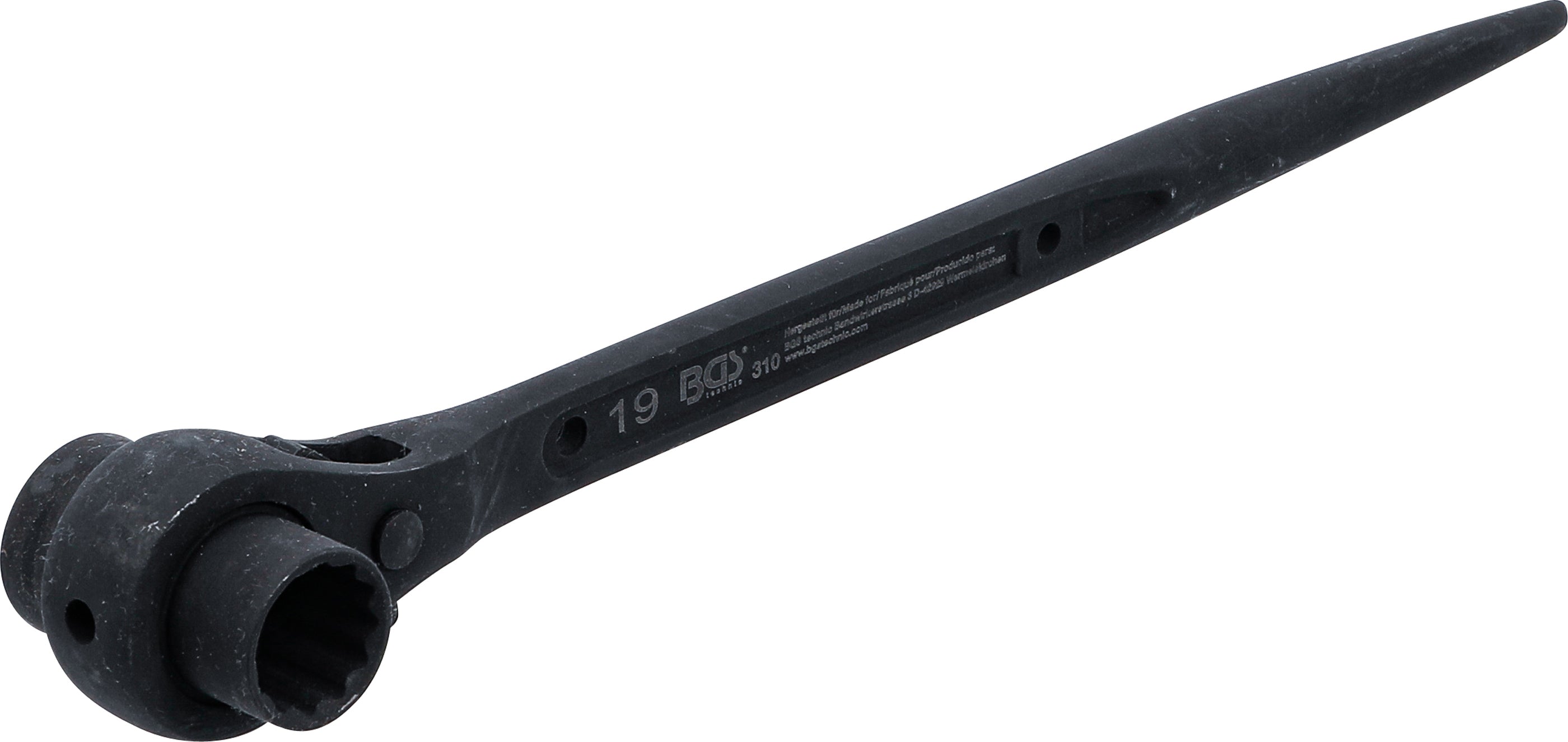 Spärrskaft för ställningsmontage | 19 x 22 mm