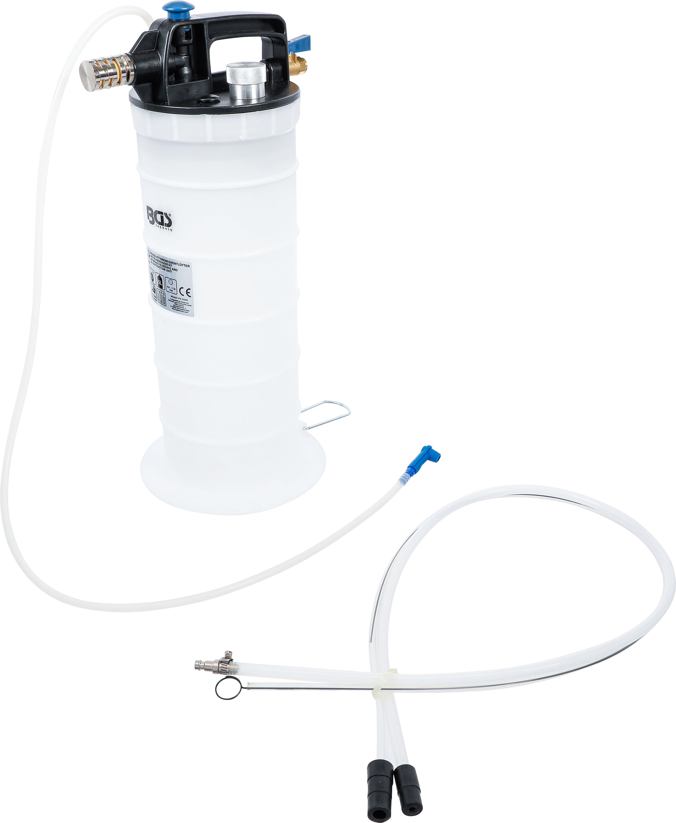 Tryckluft-bromsluftare och oljesugare