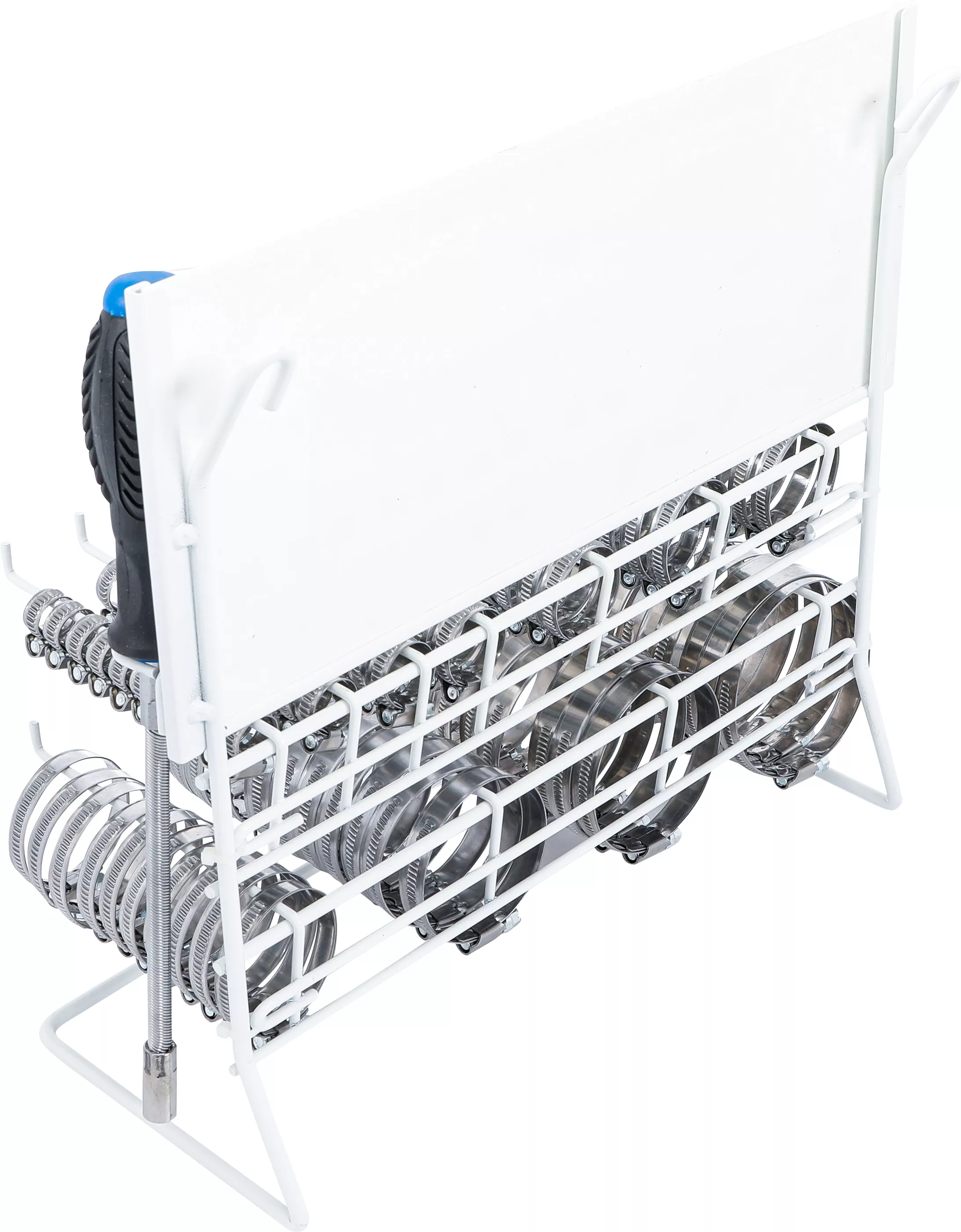 Slangeklemmer, sortiment | Rustfrit stål | Indbygget | 111 stk.