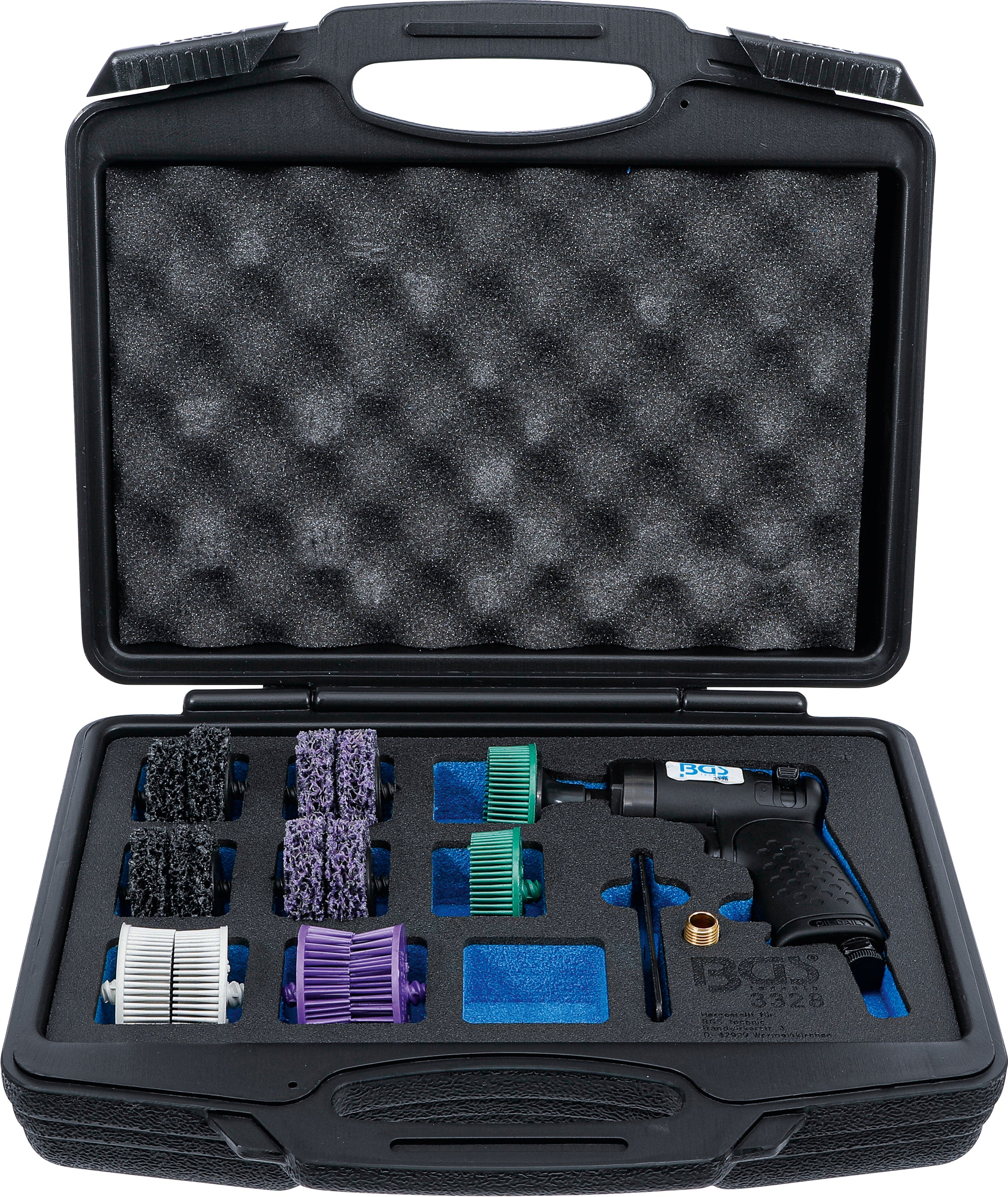 Pneumatisk slibebørstesæt | 17 dele