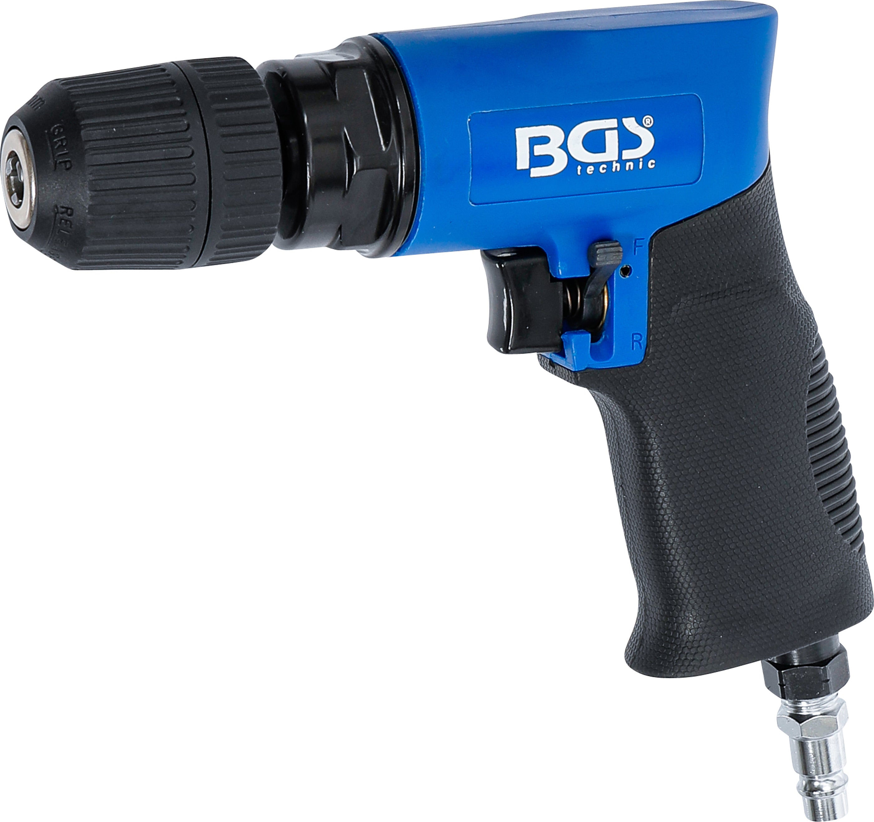 Trykluftboremaskine | med 10 mm nøglefri borepatron | med omskifter