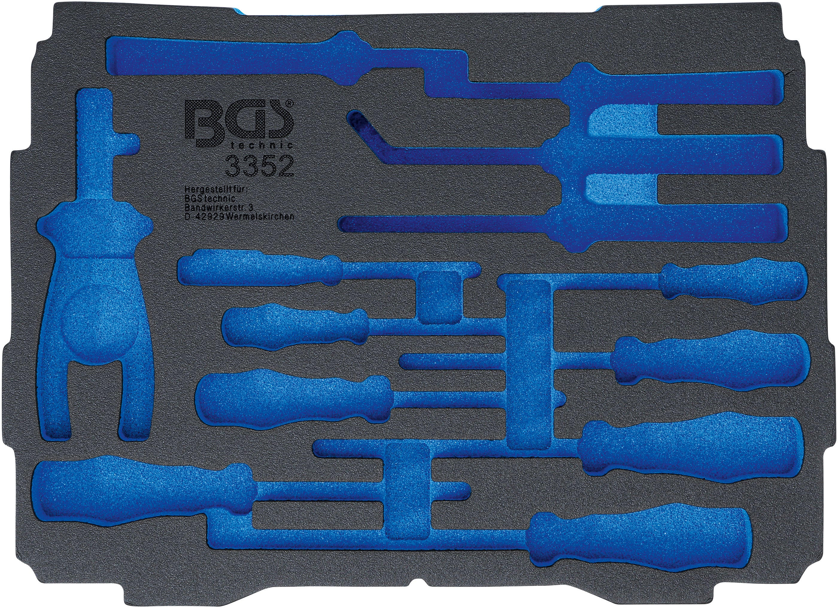 Skumplastinlägg för art. BOXSYS1 & 2 | tom | för BSG 3352