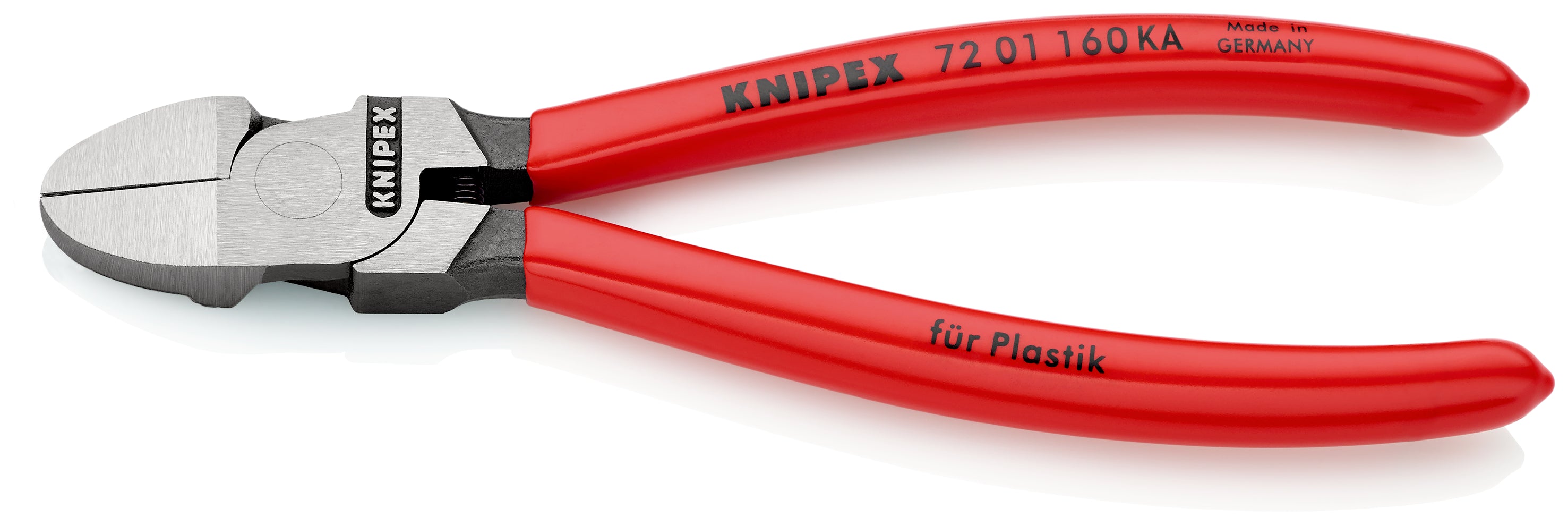 KNIPEX Sidavbitare för plast 160 mm skär utan fasett