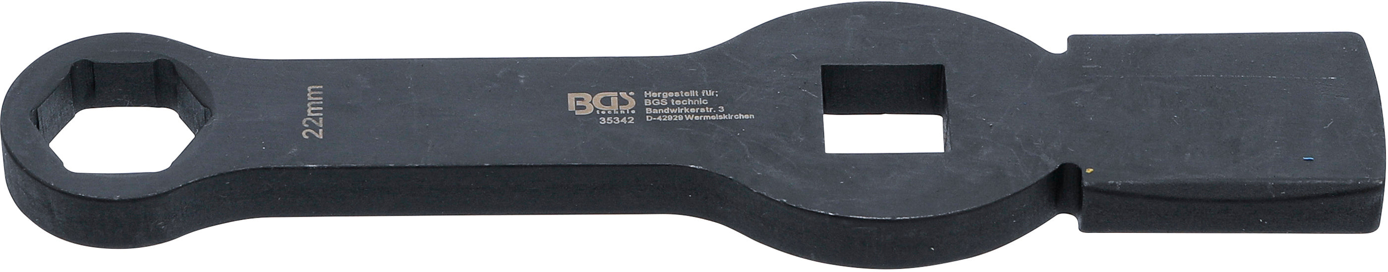 Slagringnøgle | Sekskant | med 2 slagflader | 22 mm