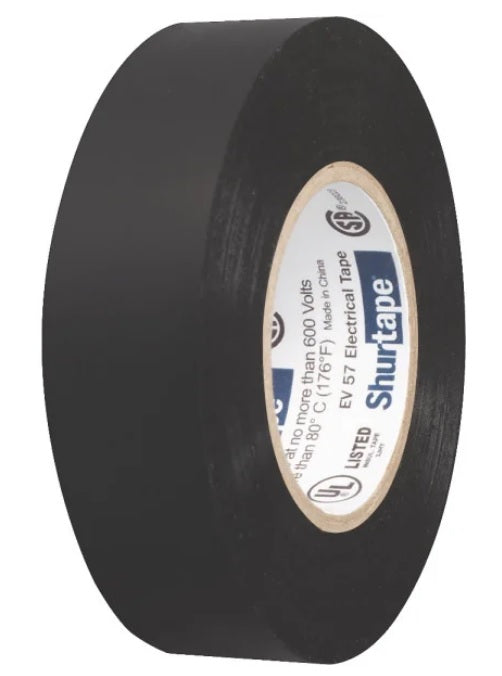 Elektrisk tape EV57 Sort 19mmx20m