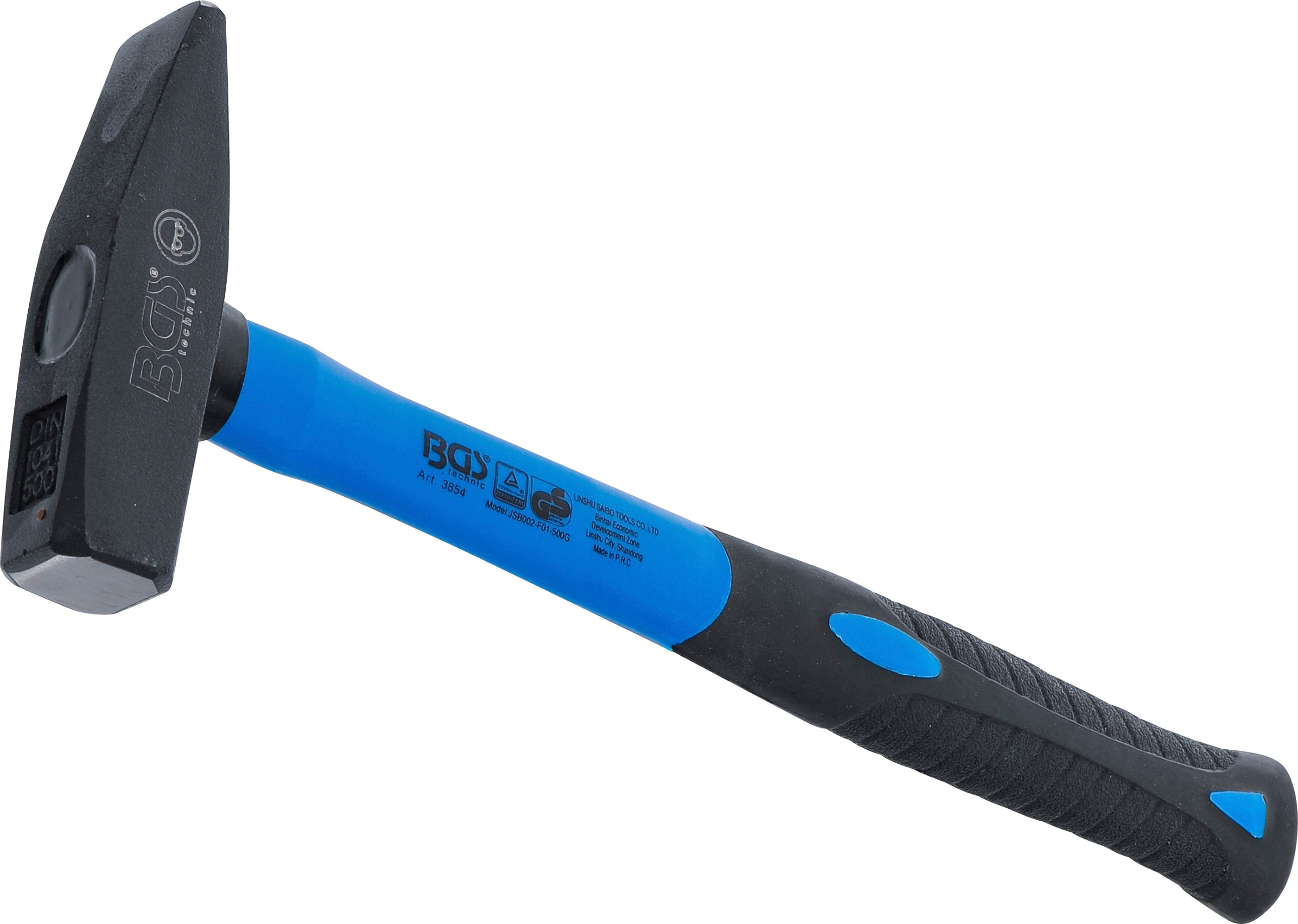 Pladehammer | Glasfiberhåndtag | DIN 1041 | 500 g