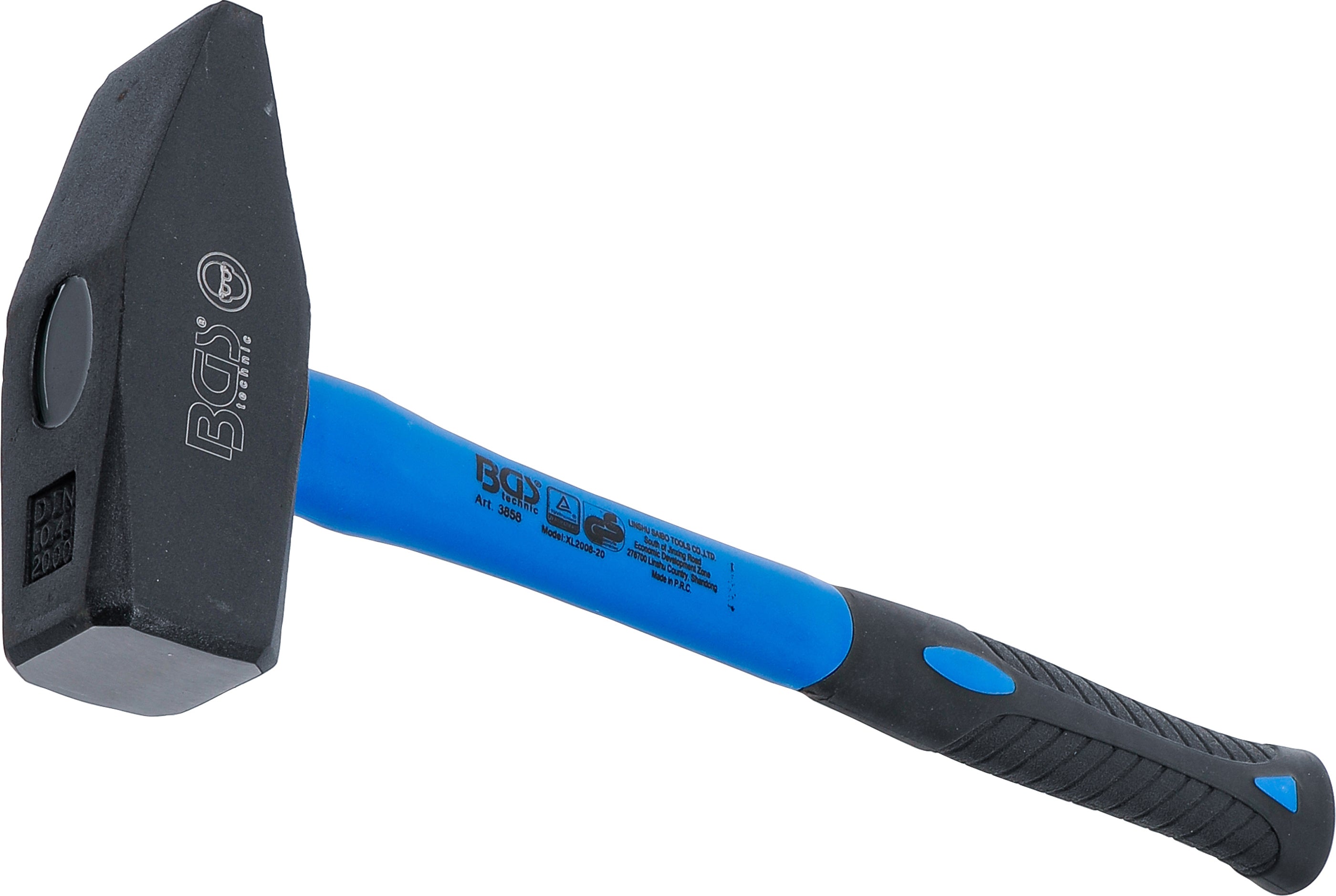 Pladehammer | Glasfiberhåndtag | DIN 1041 | 2000 g