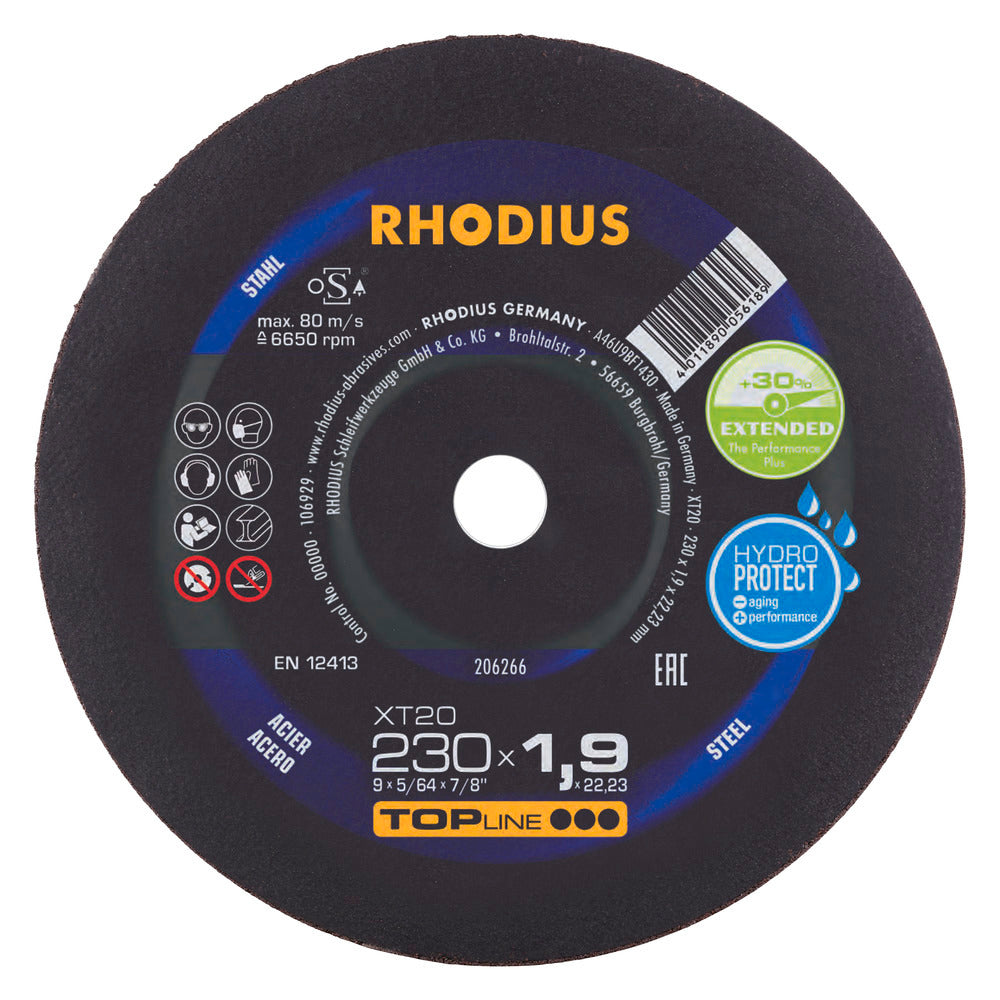RHODIUS XT20 Skæreskive 230x1,9 x 22,23 (25 stk.)