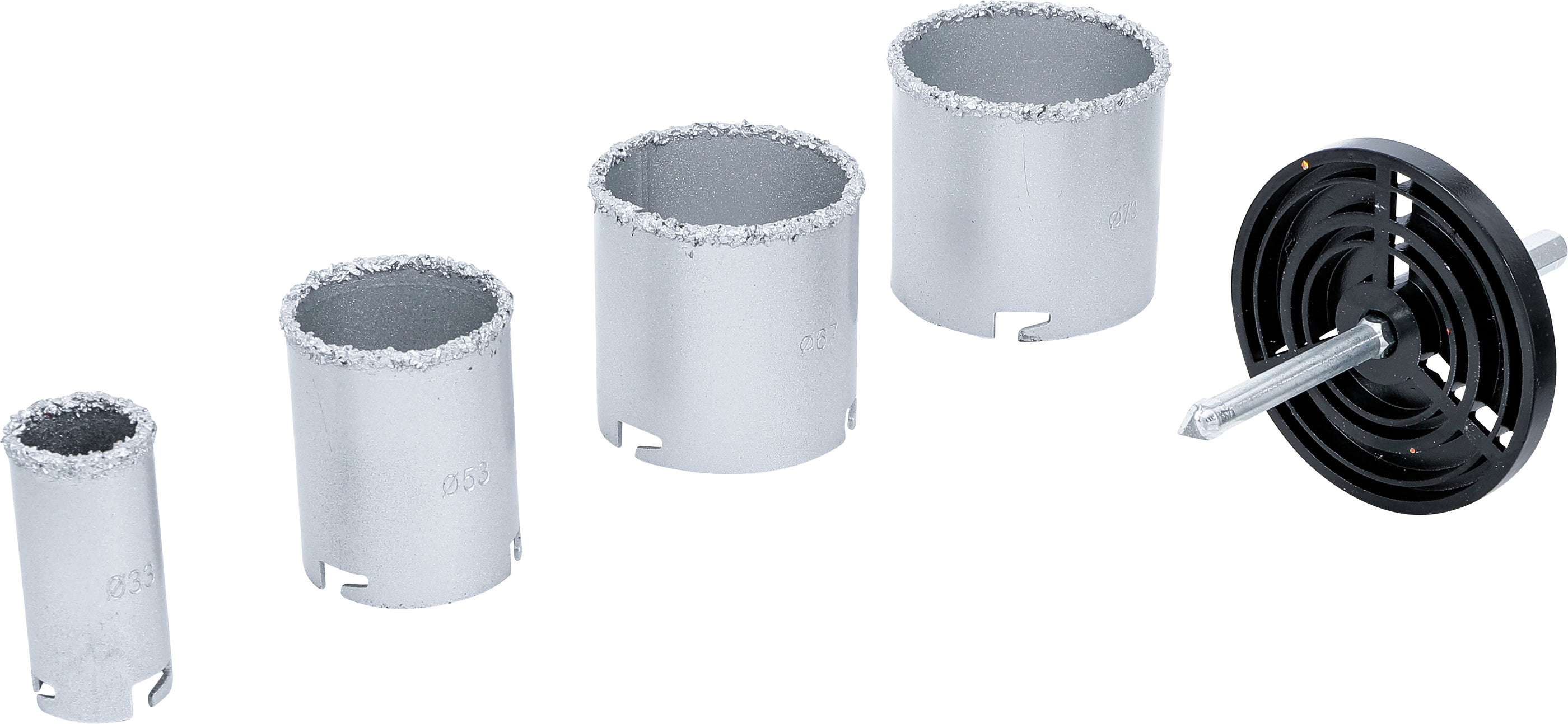 Kakel-Borrkrona-sats | 33 - 73 mm | 6 delar