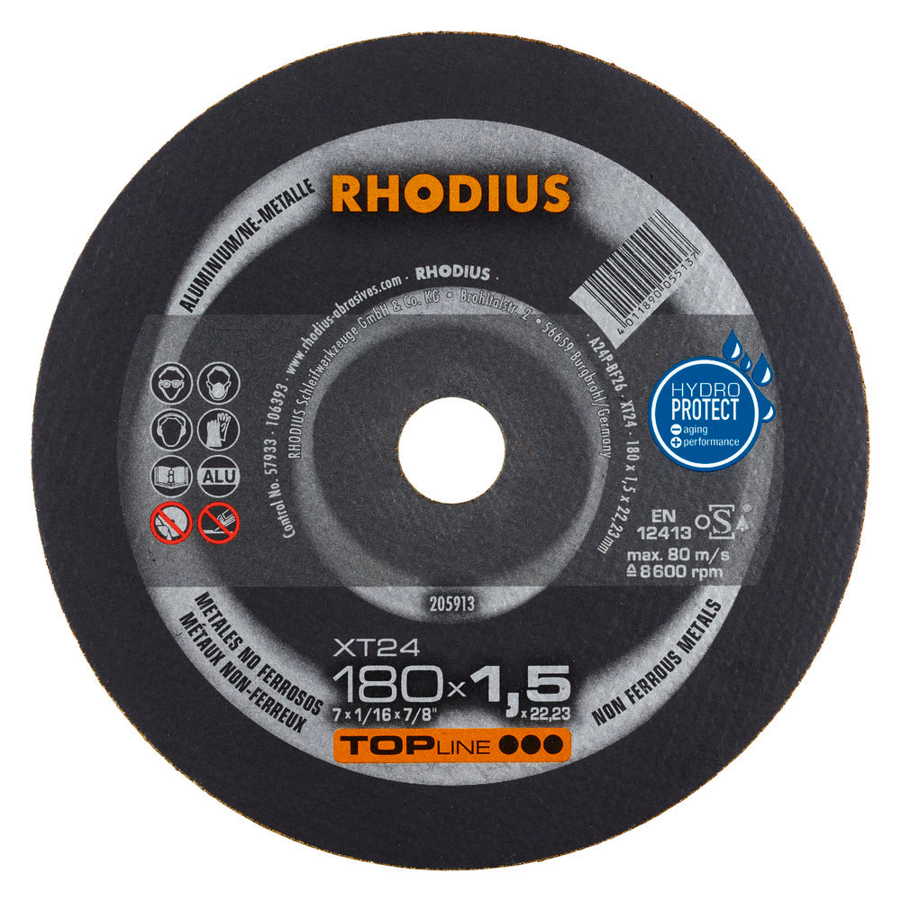 RHODIUS XT24 Kap 180x1,5 Alu (25/pak)