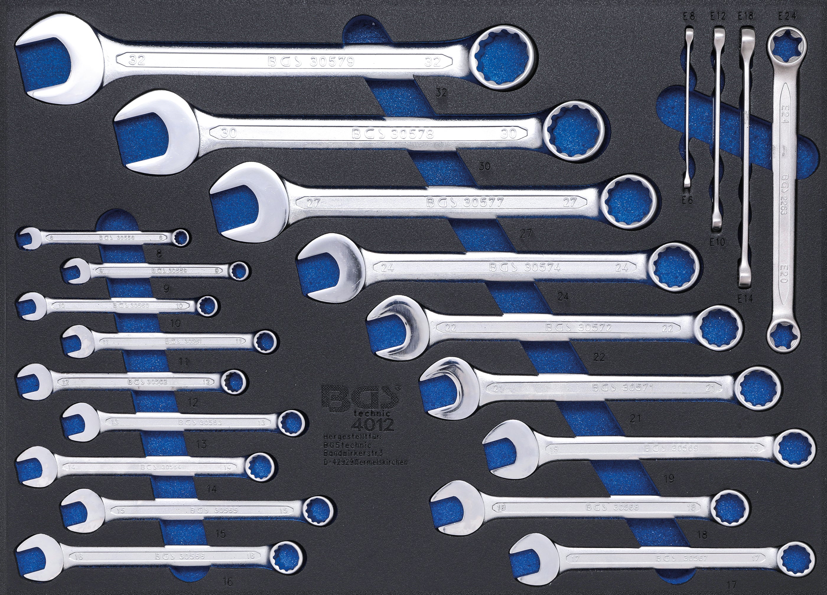 Verkstadsvagninlägg 3/3: U-ringnyckel och E-Profil-Nyckel | 22 delar