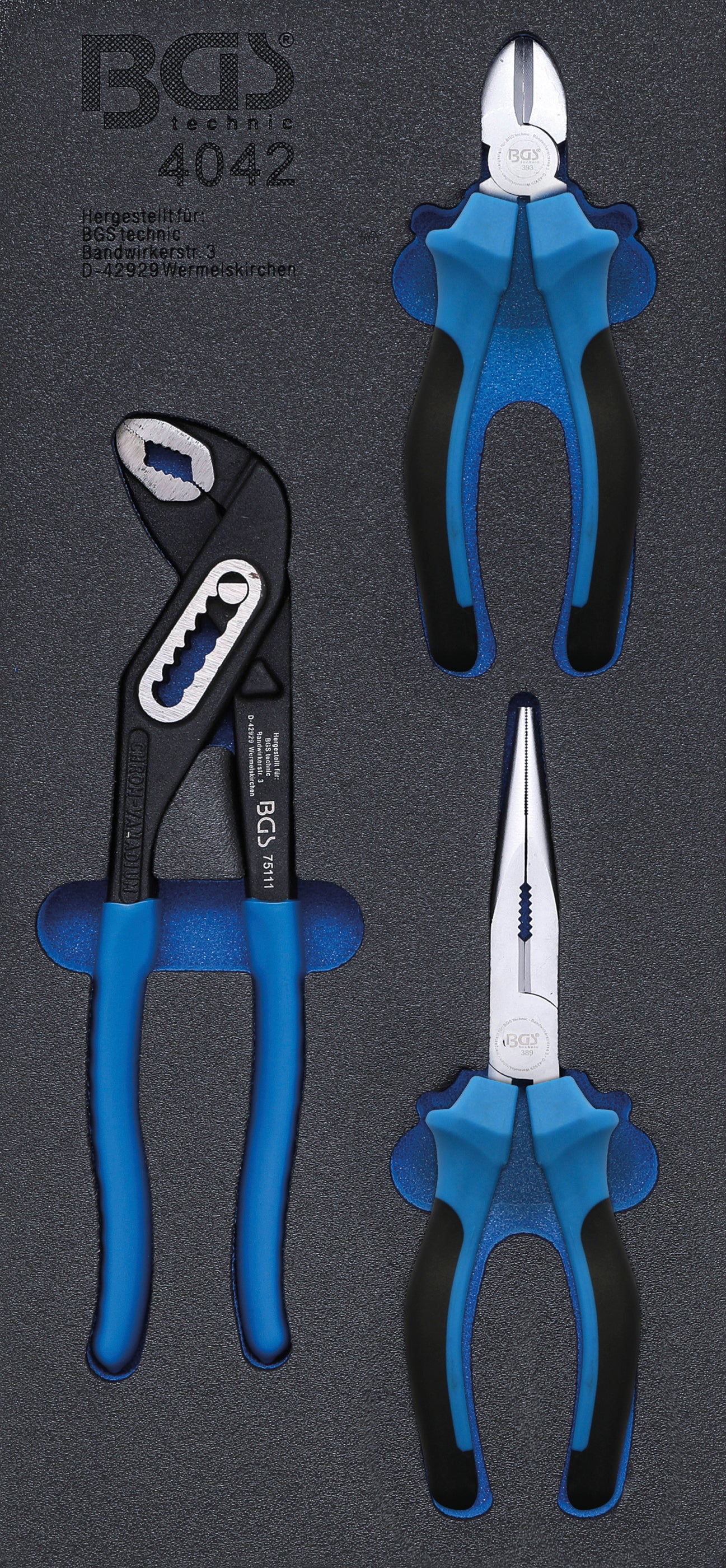 Værkstedsvognsindsats 1/3: Tangsæt | 3 dele