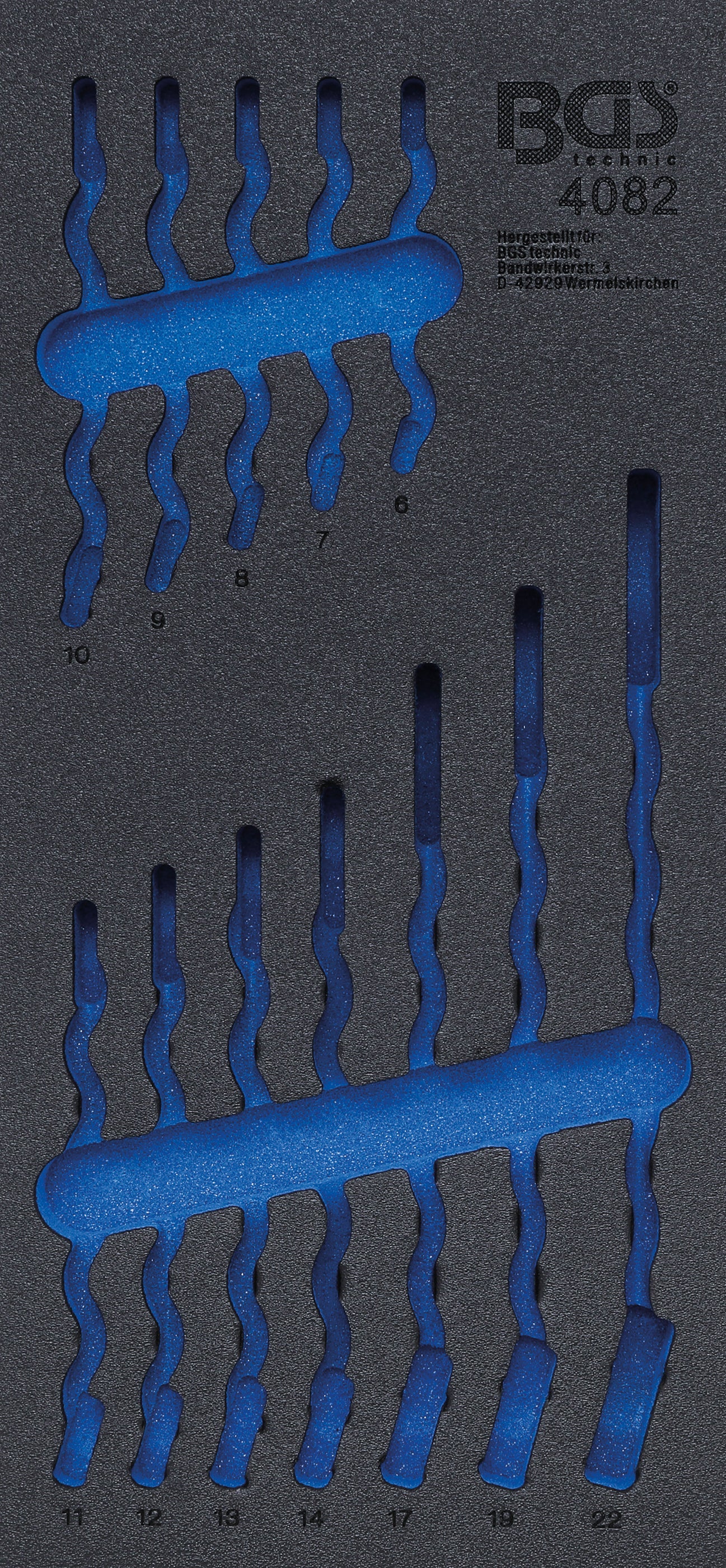 Værkstedsvognsindsats 1/3 | tom | til BGS 4082