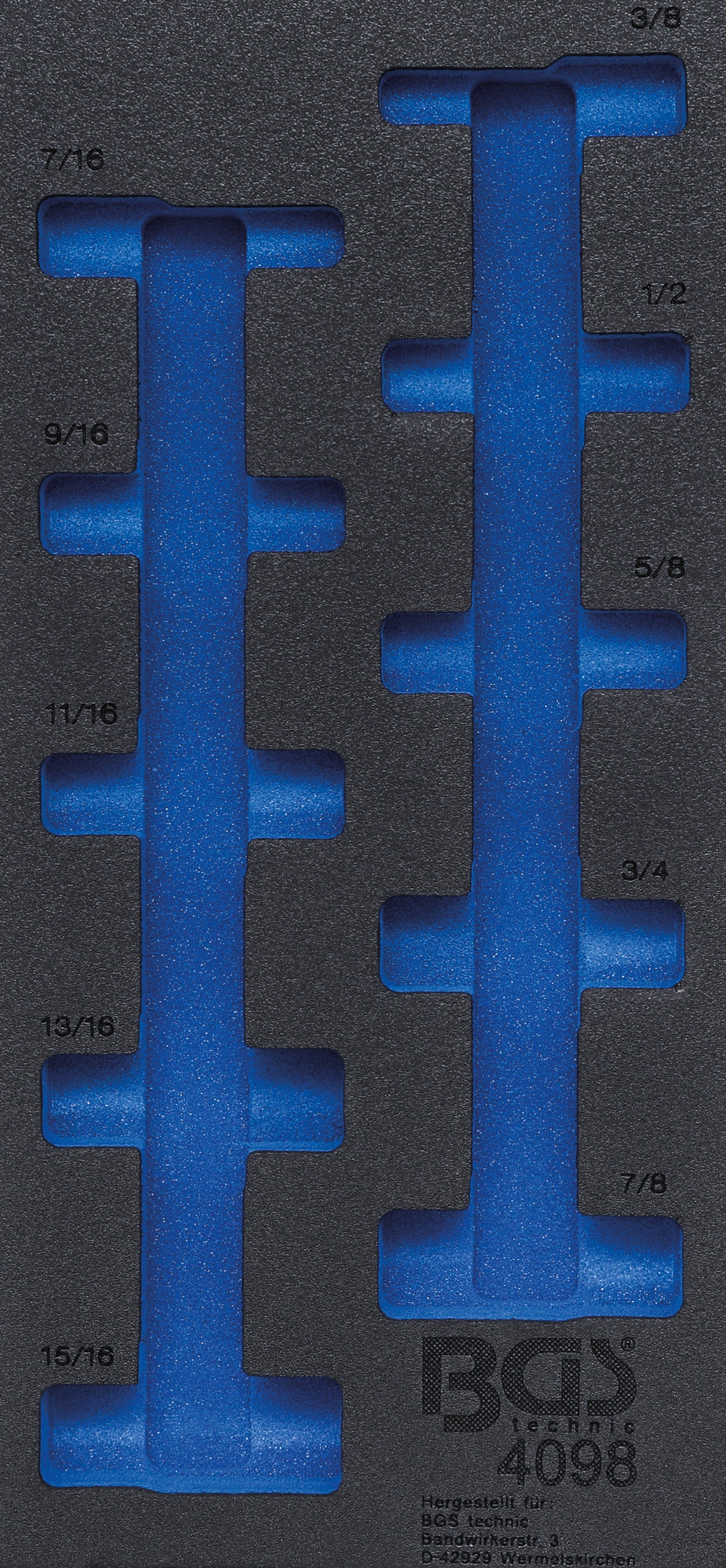 Værkstedsvognsindsats 1/3 | tom | til BGS 4098