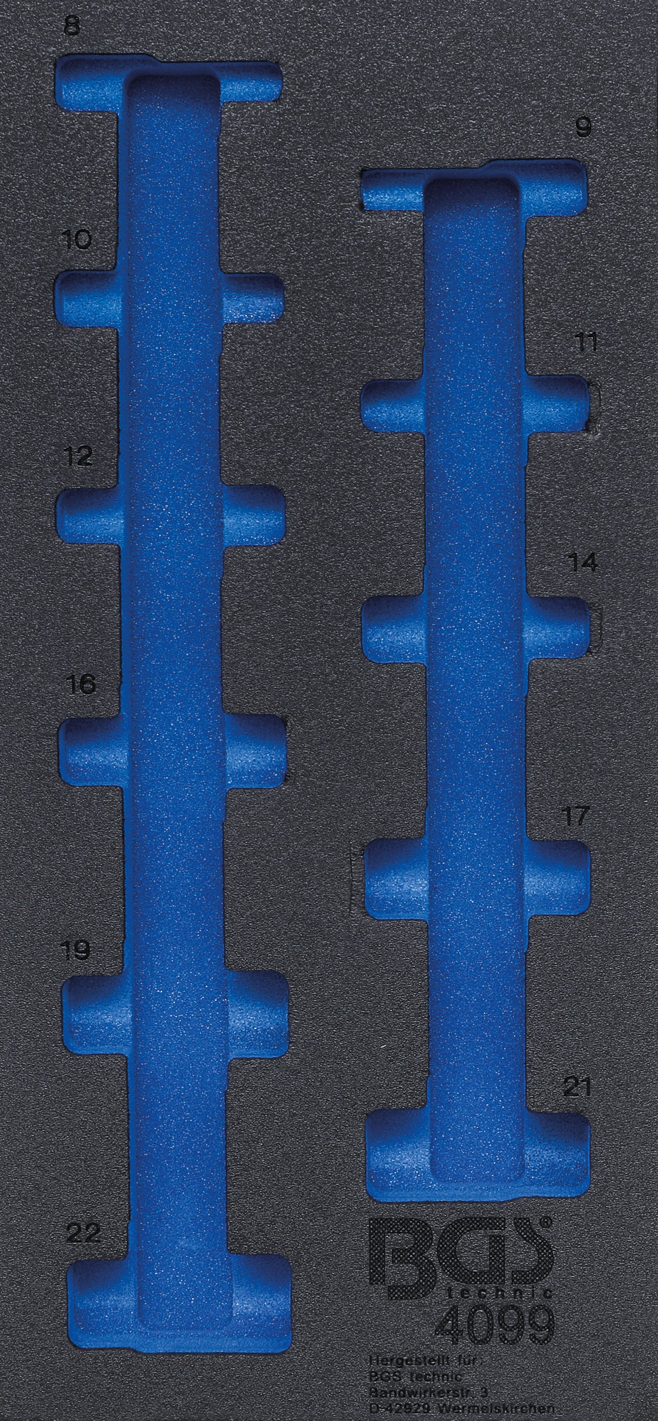 Værkstedsvognsindsats 1/3 | tom | til BGS 4099