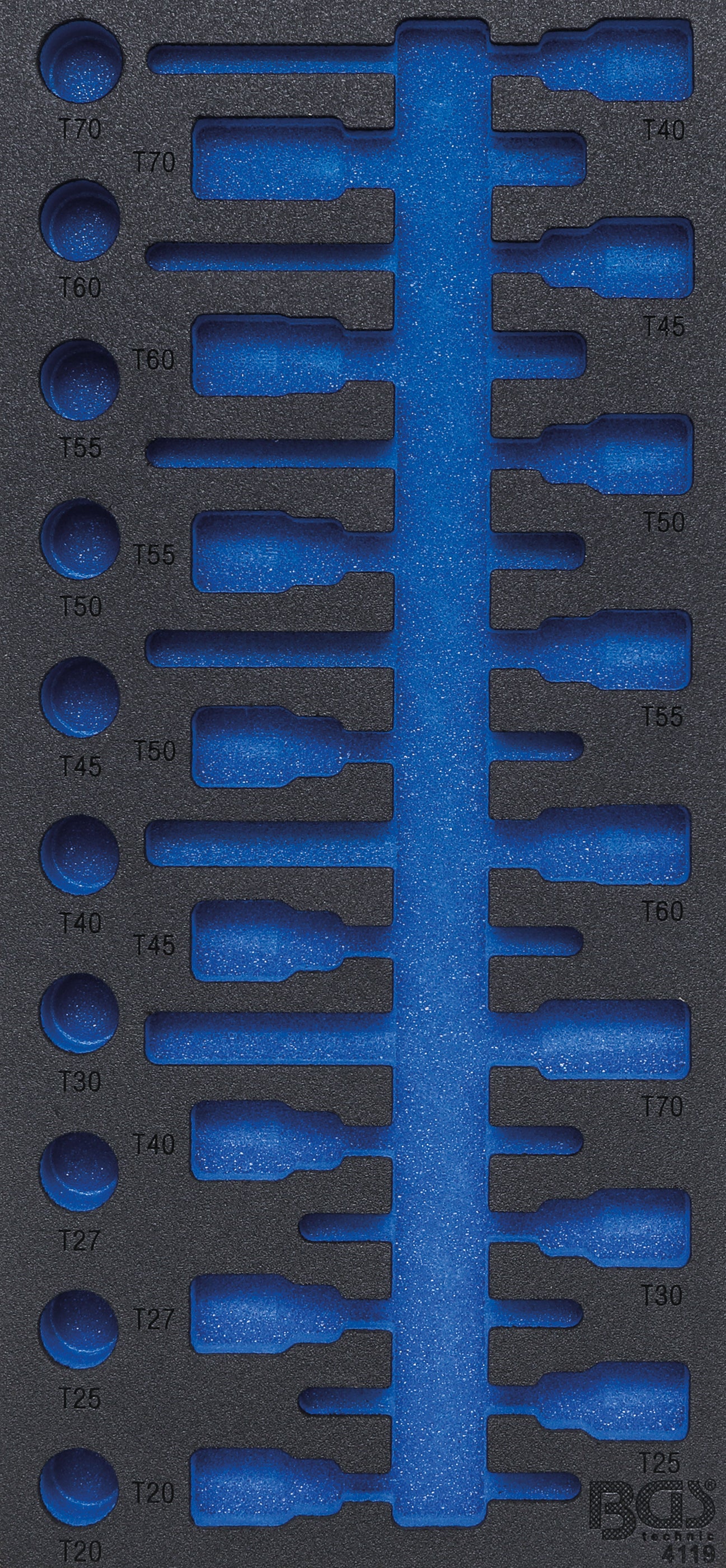 Værkstedsvognsindsats 1/3 | tom | til BGS 4119