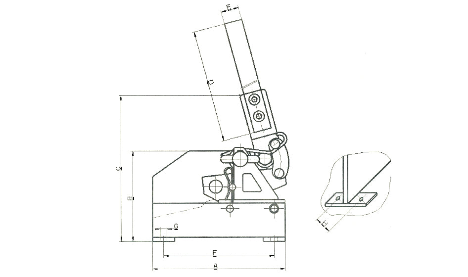 PEDDINGHAUS Bænksaks 6/13 mm