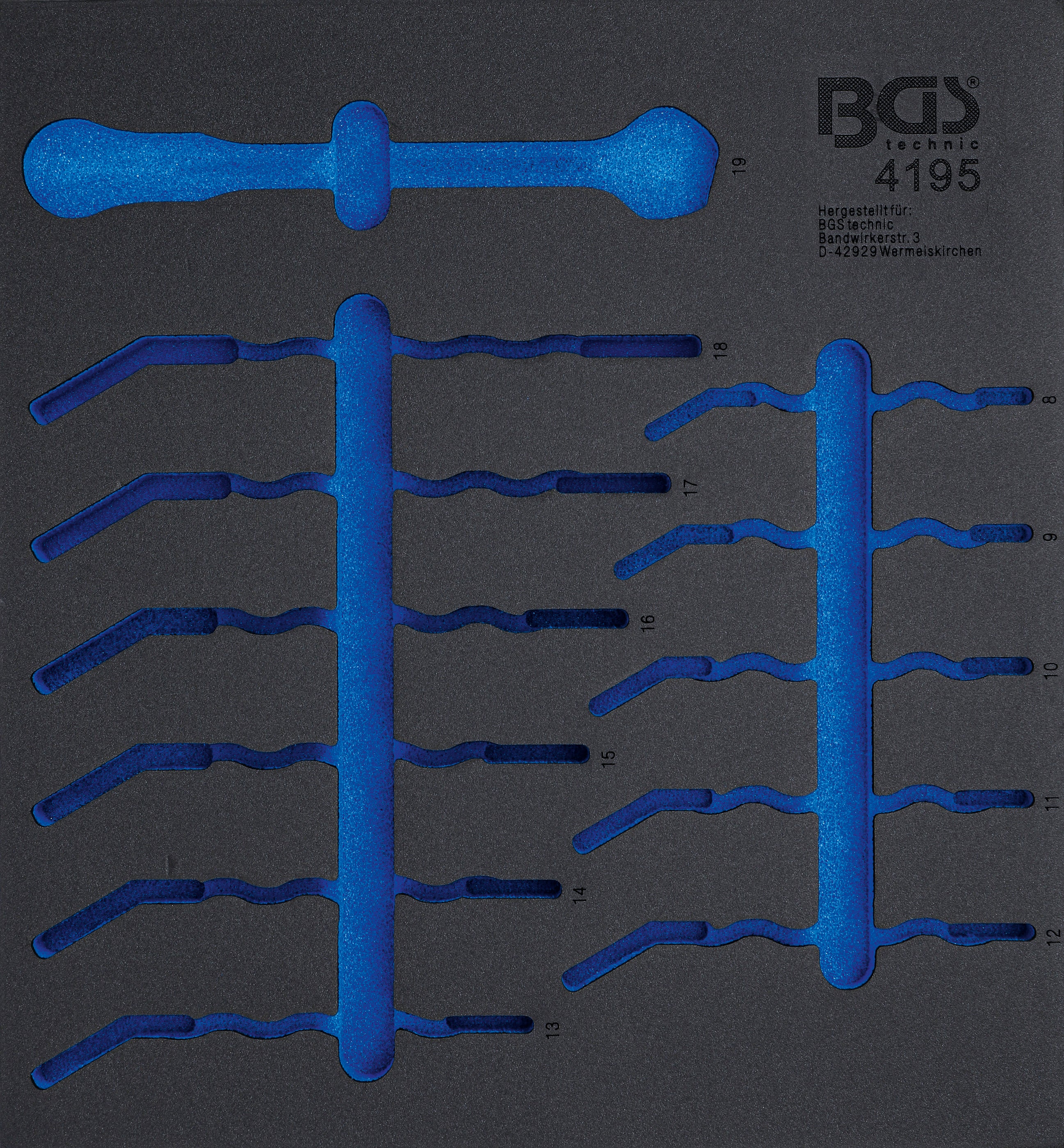 Værkstedsvognsindsats 2/3 | tom | til BGS 4195