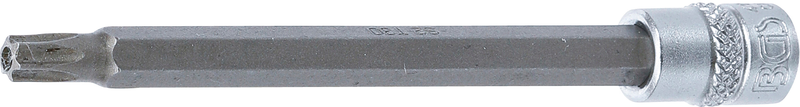 Bit-Insats | Längd 100 mm | 6,3 mm (1/4") | T-Profil (för Torx) med borrning T30