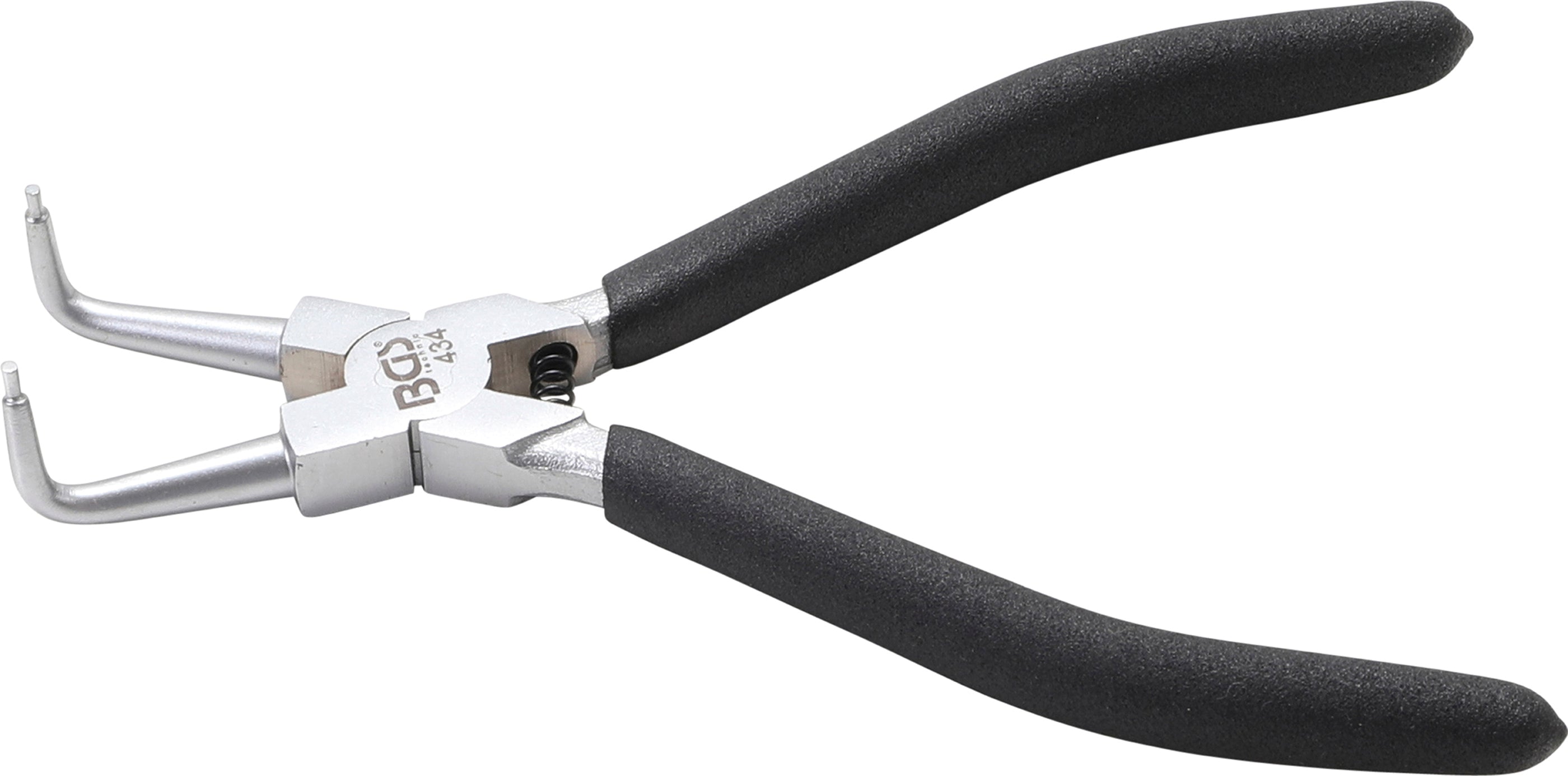 Låseringstang | bøjet | til indvendige låseringe | 180 mm