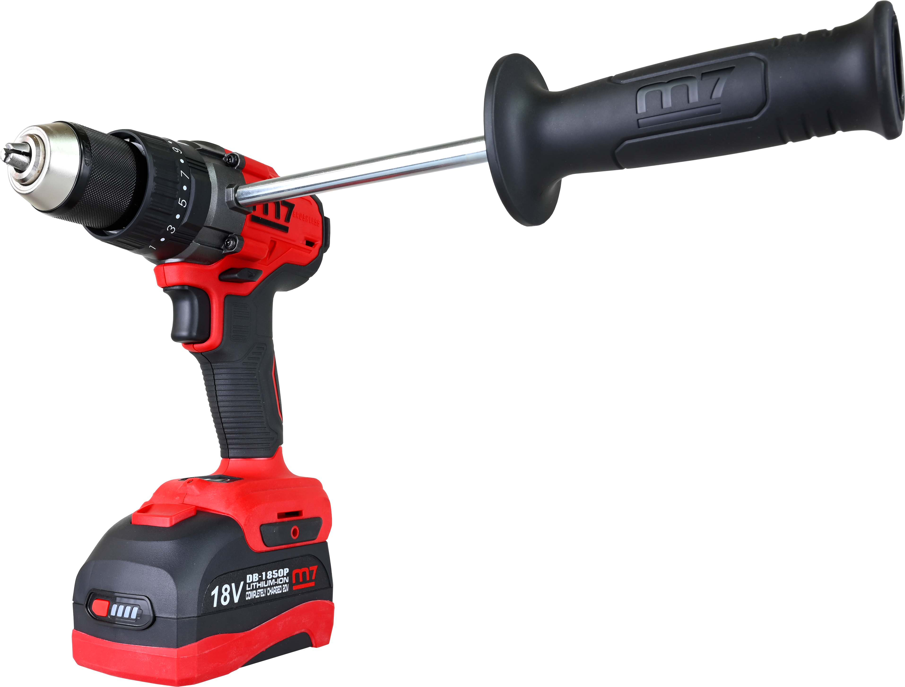 m7 Slagborr/skruvdragare 18V-5,0Ah inkl. 2xbatteri & laddare