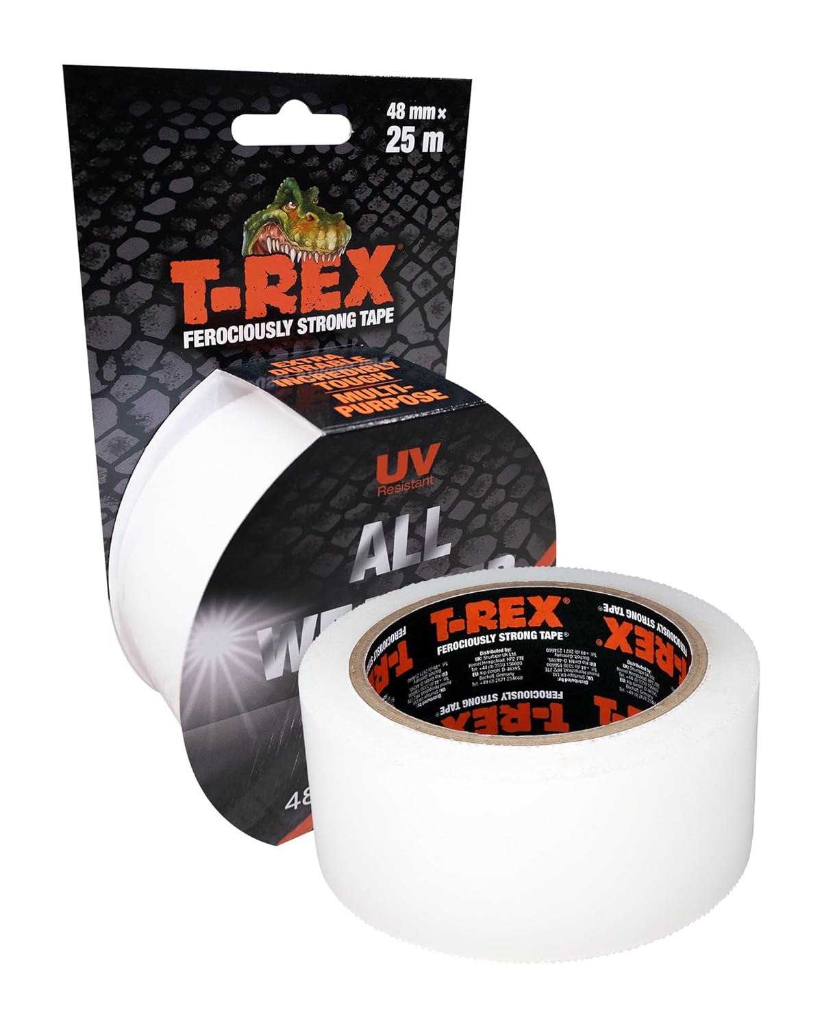 T-Rex al slags vejr-tape 48 mm x 25 m (6 stk./pakke)
